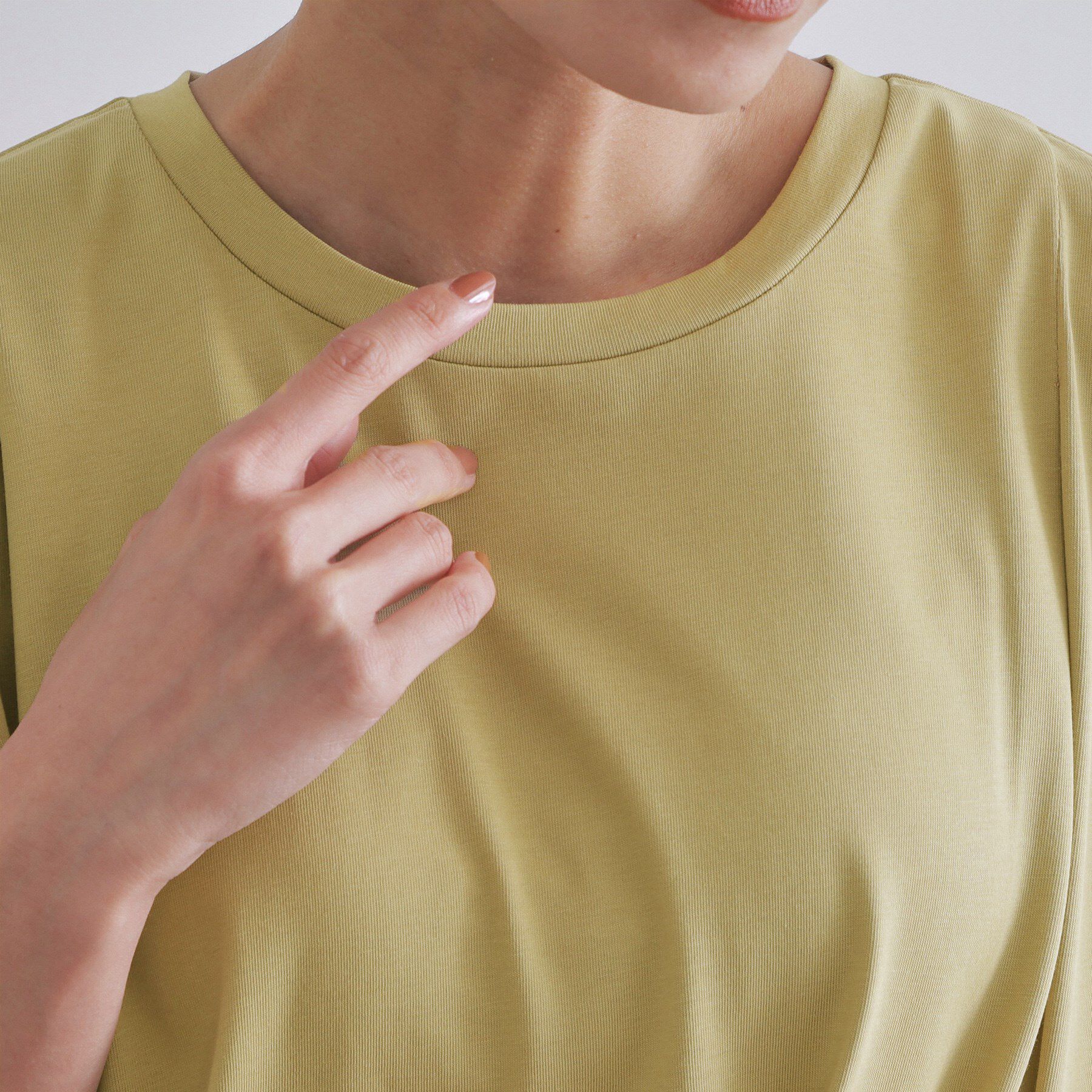 OPAQUE.CLIP「カットソーフレアワンピース【接触冷感/洗濯機洗い可】」|ワンピース|