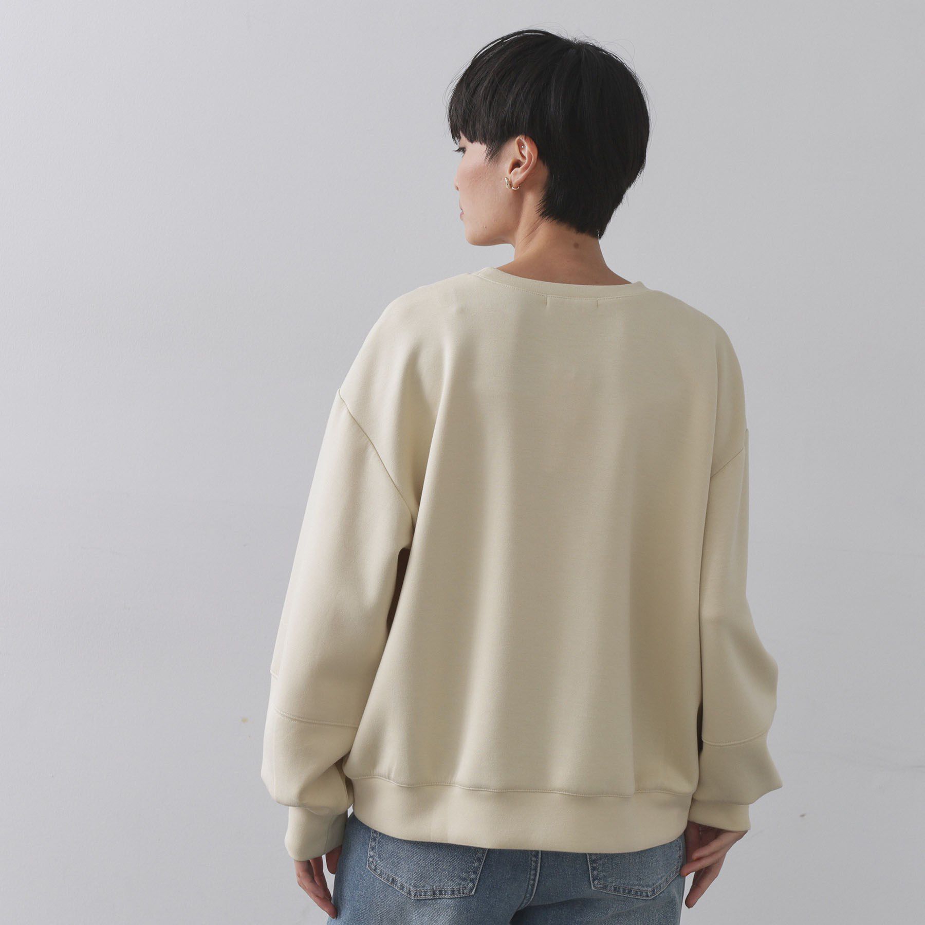 OPAQUE.CLIP「ワンポイント刺繍ダンボールトップス【UVケア/洗濯機洗い可】」|Tシャツ・カットソー|