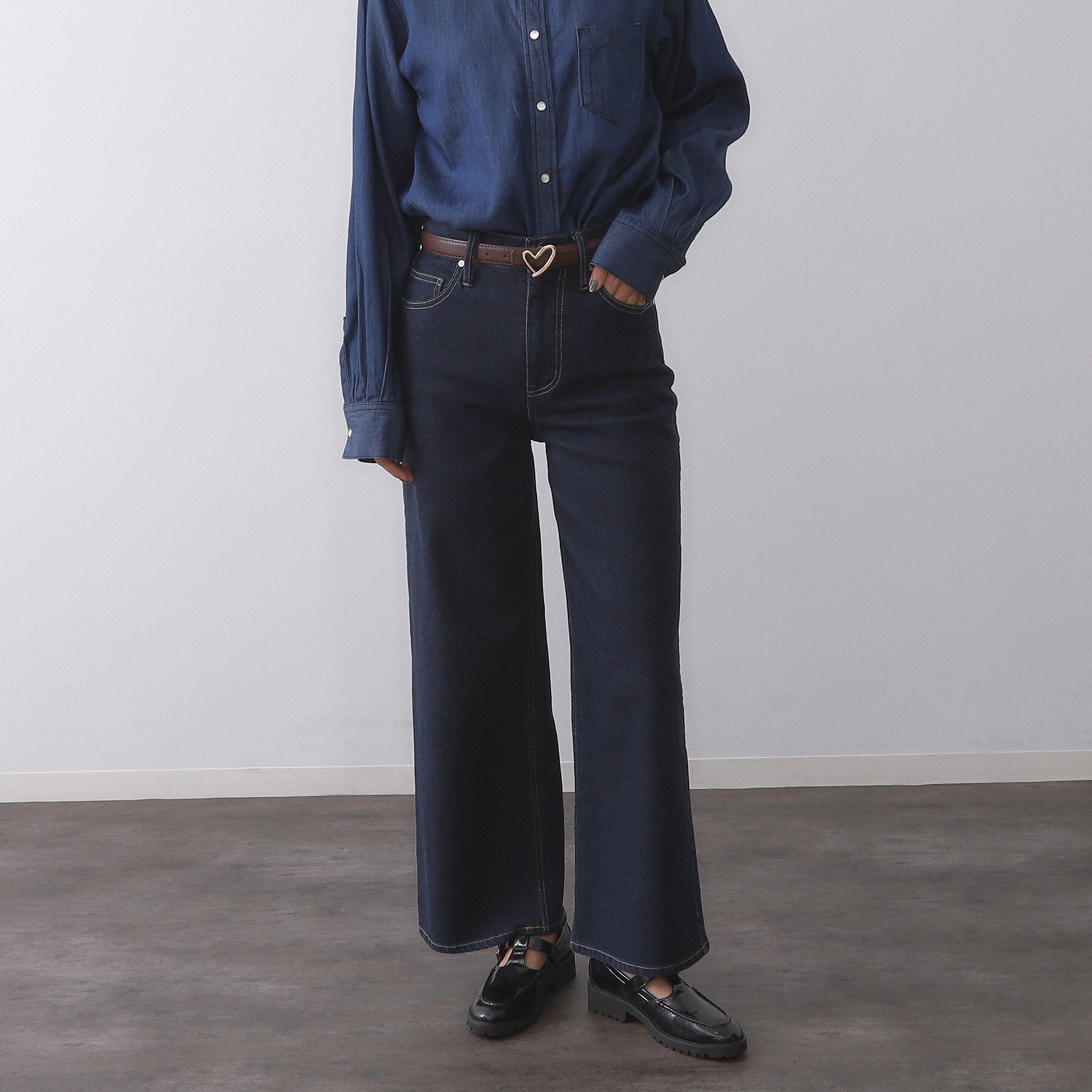 OPAQUE.CLIP「ハートバックルベルト」|ベルト|