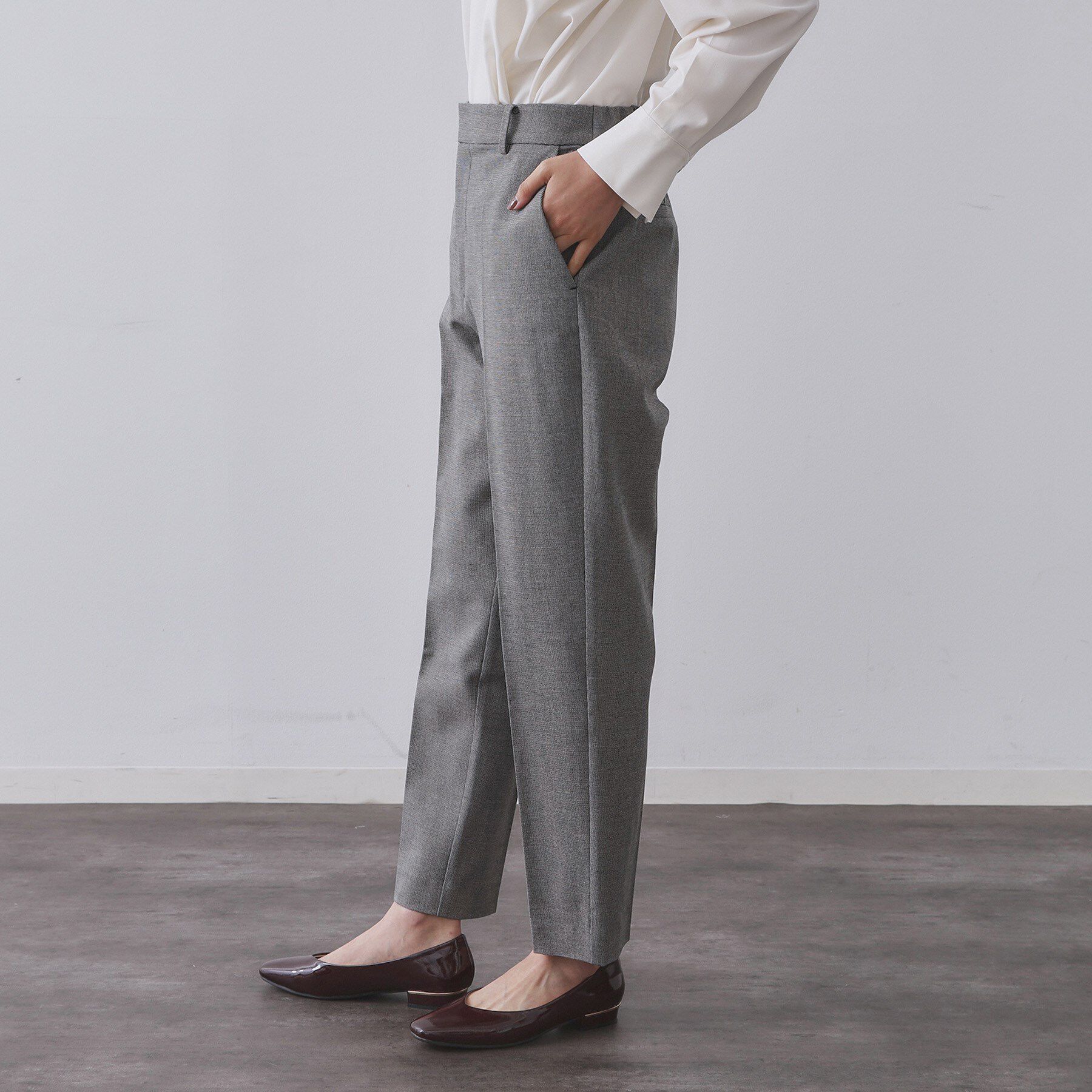 OPAQUE.CLIP「ウォームタッチ テーパードパンツ【洗濯機洗OK/ストレッチ】」|その他|