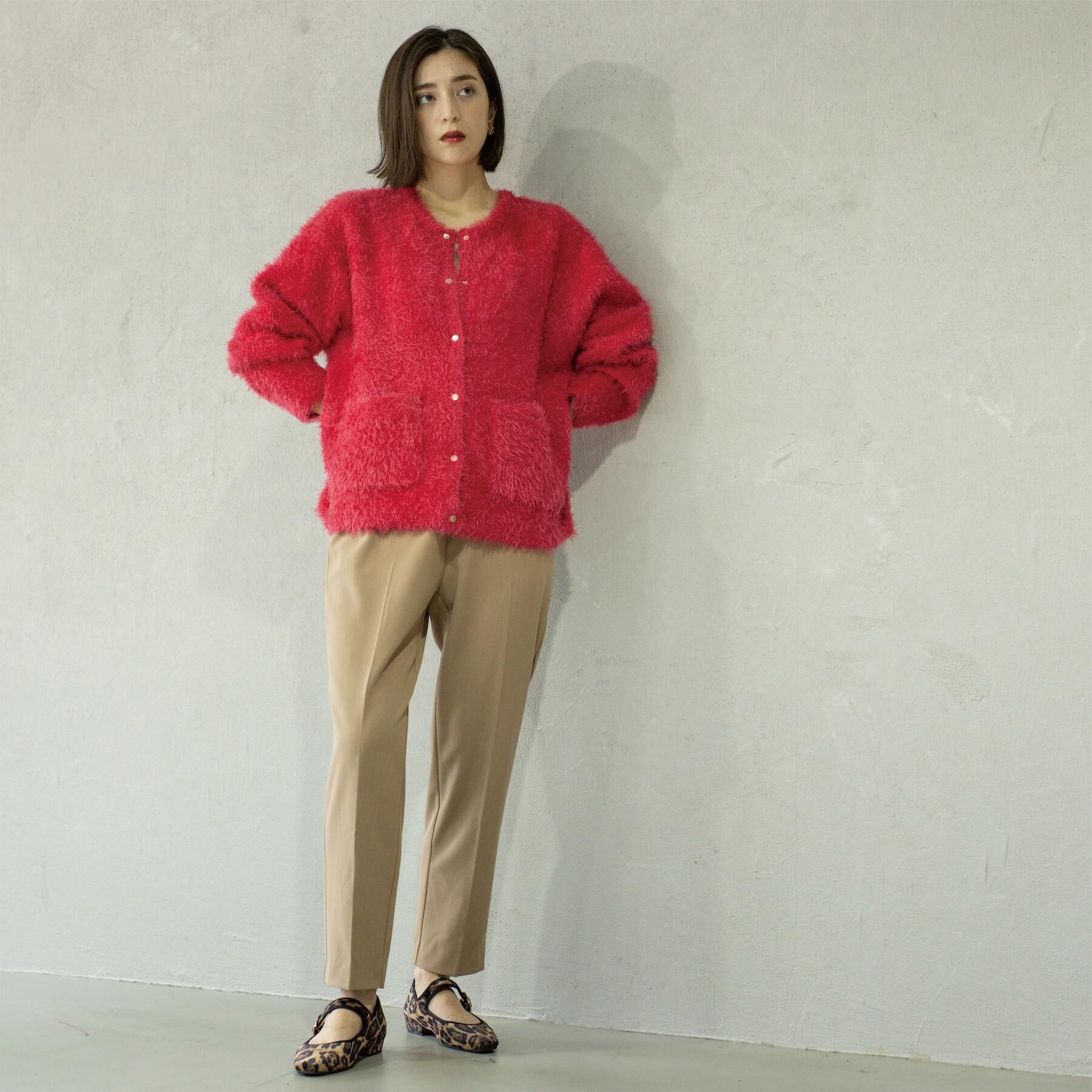 OPAQUE.CLIP「シャギーミドルカーディガン【洗濯機OK】《6col》」|カーディガン|