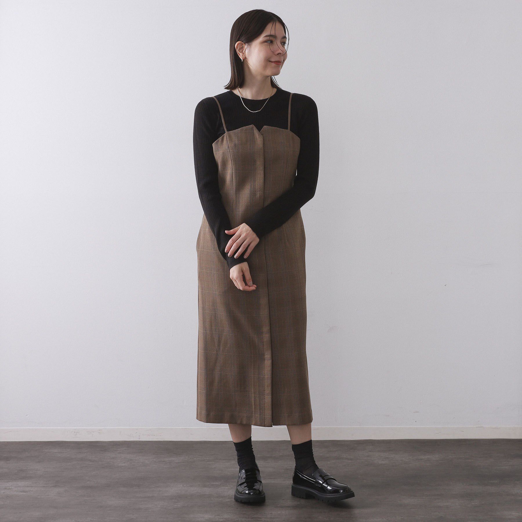 OPAQUE.CLIP「シアーリブニット【洗濯機OK】」|ニット・セーター|