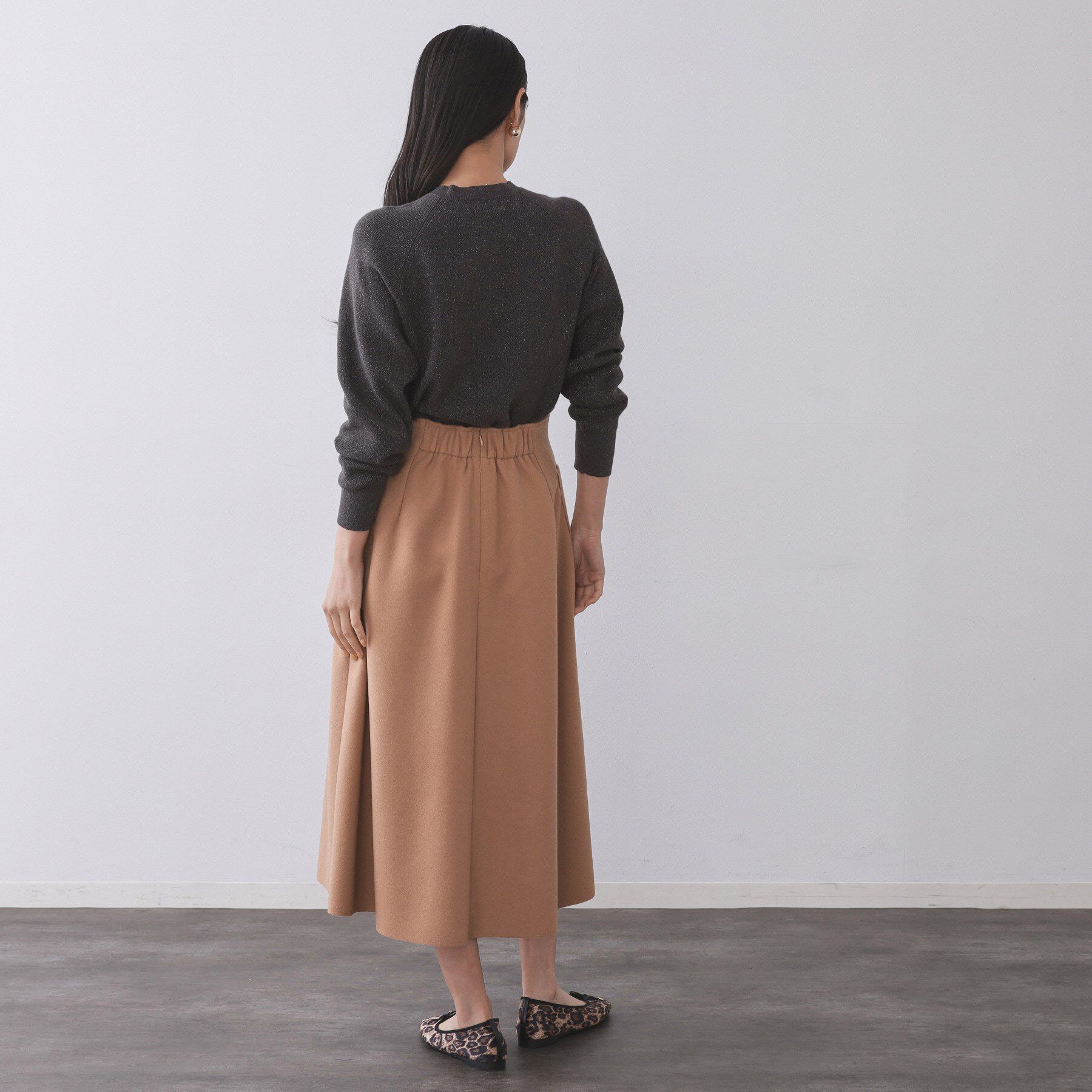 OPAQUE.CLIP「ボタンデザインラメニット【洗濯機OK】」|ニット・セーター|