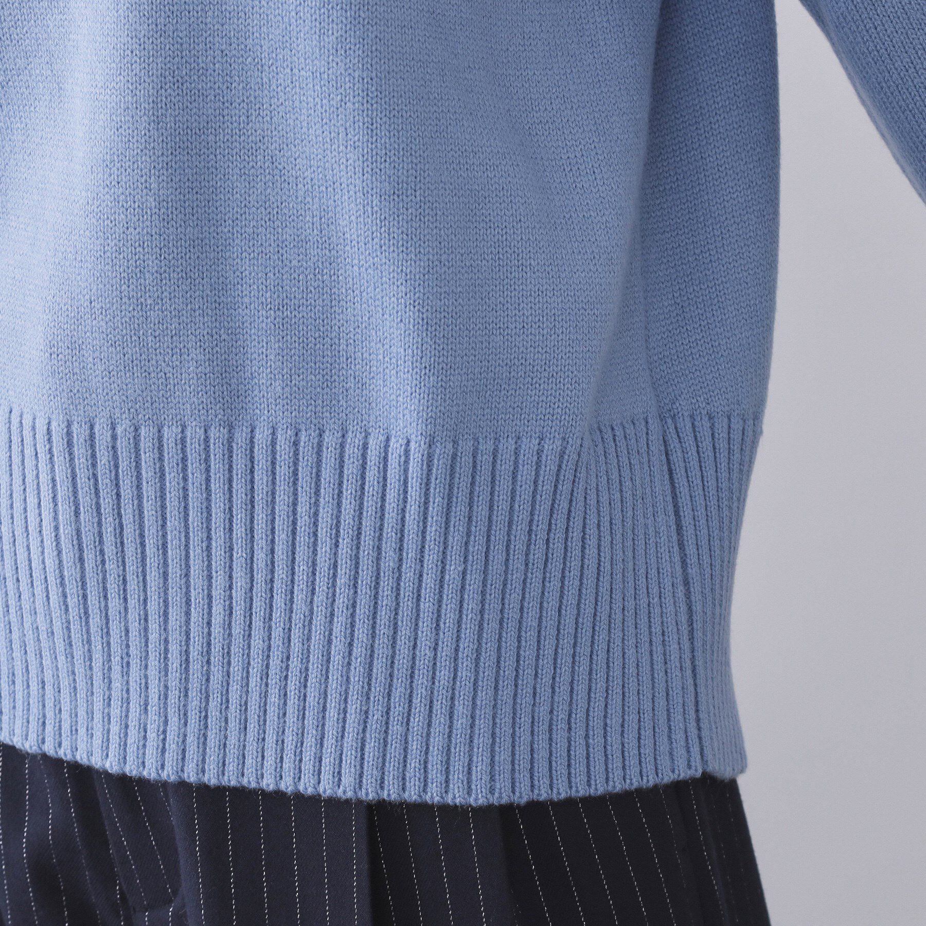 OPAQUE.CLIP「バックボタンリラクシーニット【洗濯機OK】」|ニット・セーター|