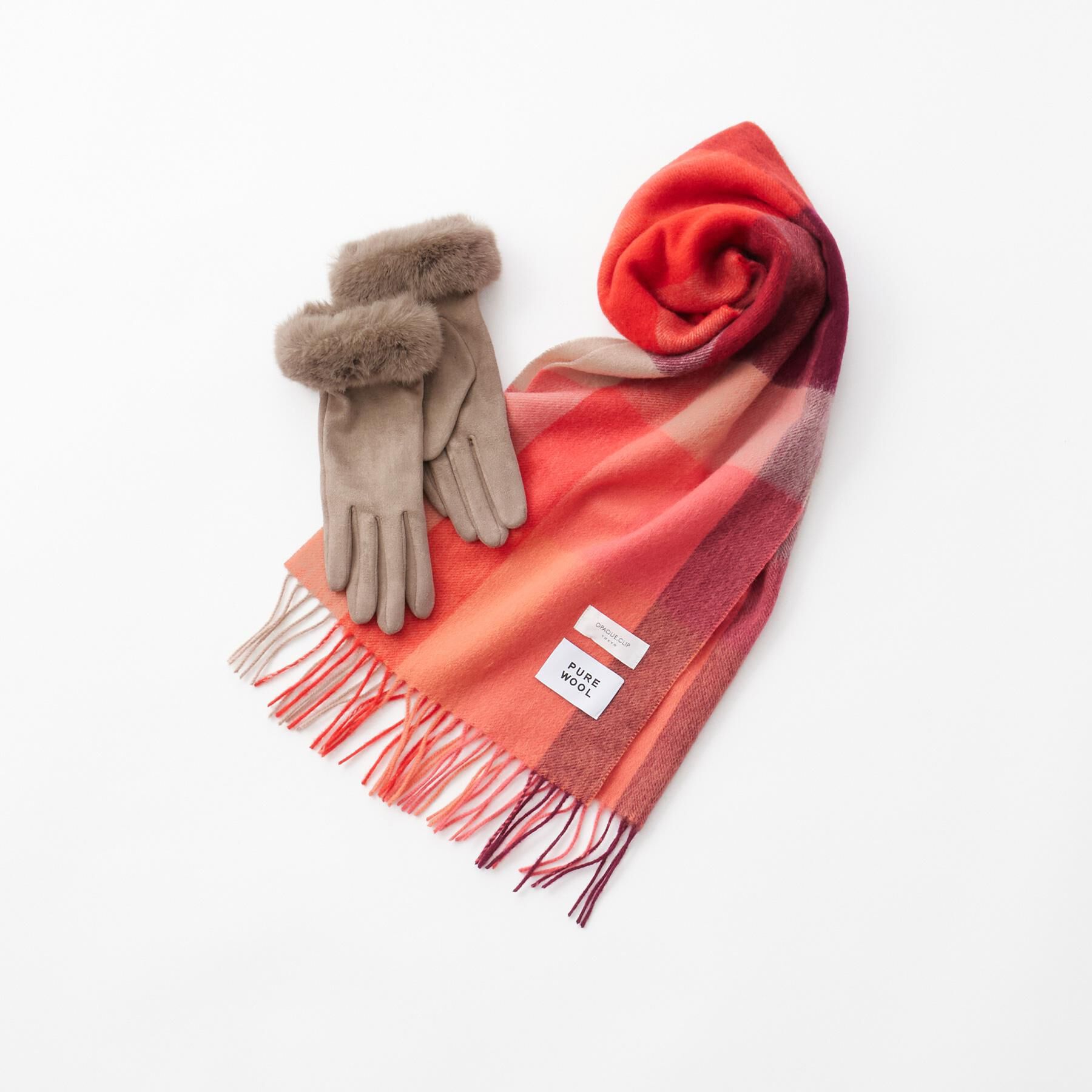 OPAQUE.CLIP「ウール100％マフラー【12col/洗える】」|ストール|