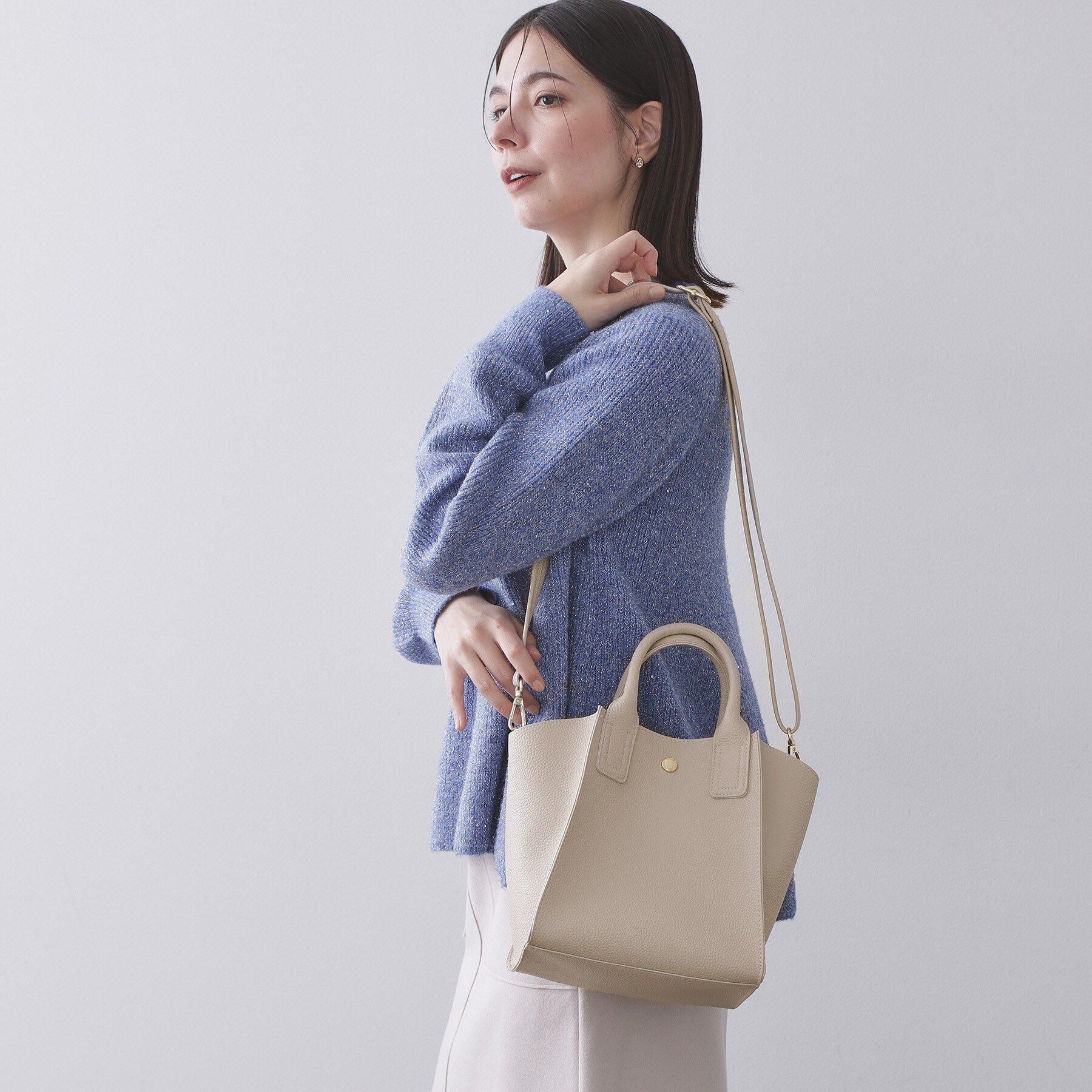 OPAQUE.CLIP「サイドウィングミドルトートバッグ【2WAY／軽量】」|ショルダー・メッセンジャー|