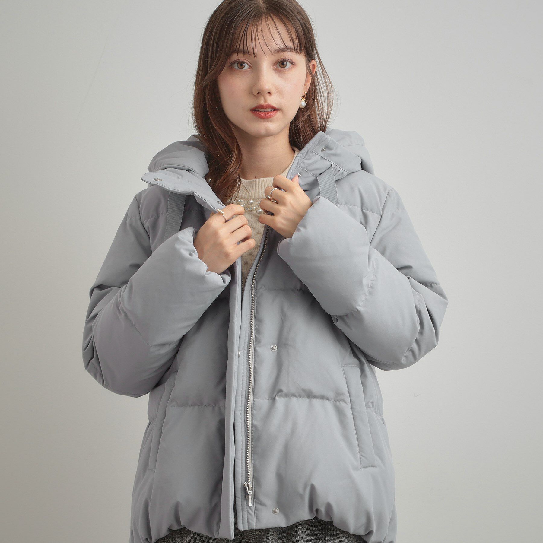 Couture broach「【冬の名品・撥水】愛されダウン」|ダウン|