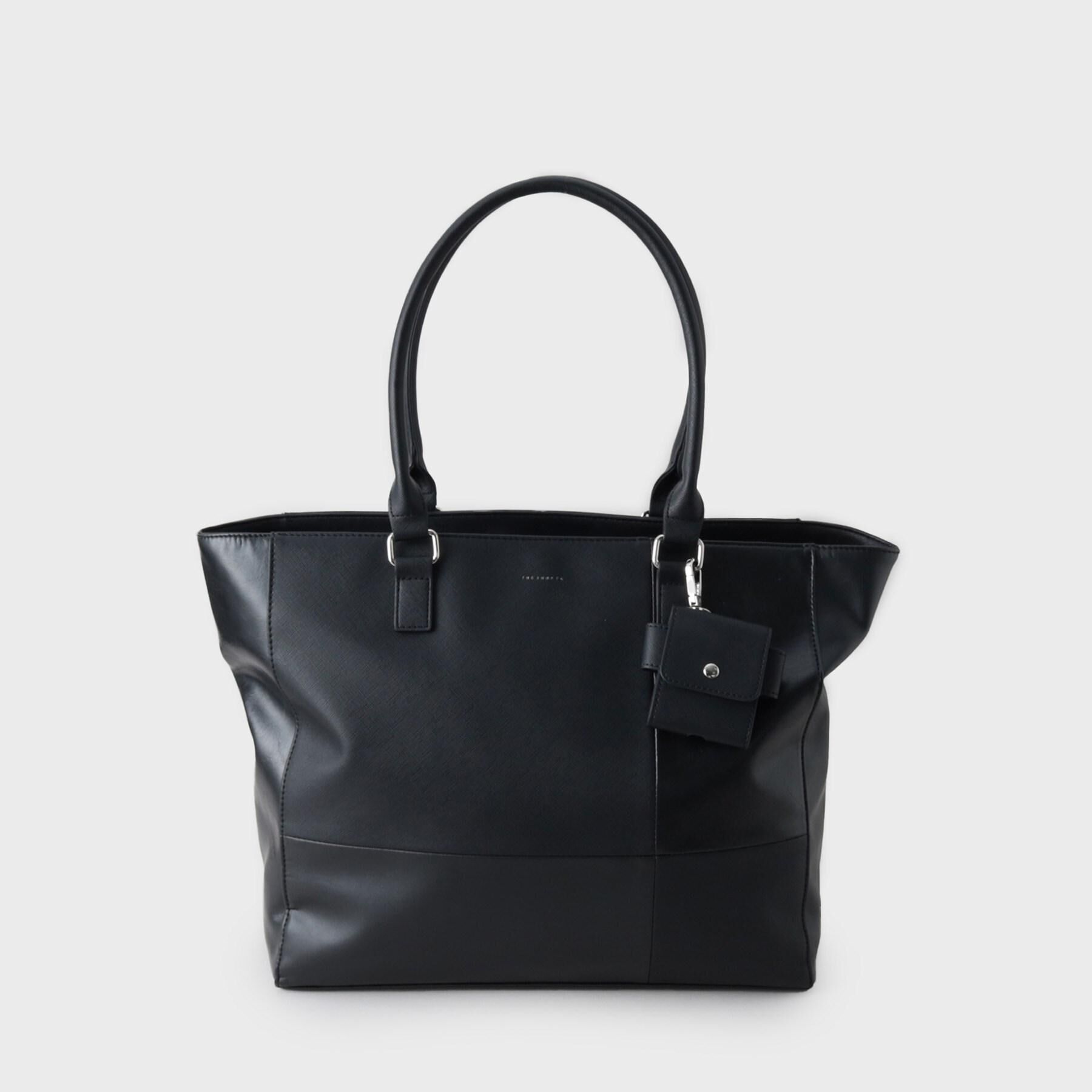 THE SHOP TK「【A4サイズ／ビジネスでも使える】合皮トートバッグ イヤホンケース付き」|トートバッグ|