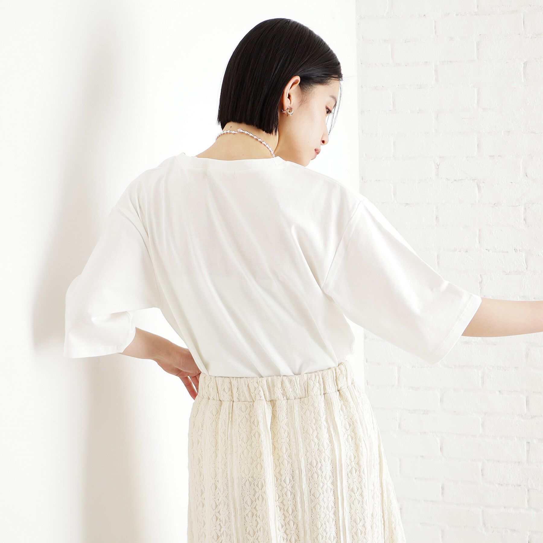 THE SHOP TK「オーガニックコットンロゴＴ【洗濯機OK】」|Tシャツ・カットソー|