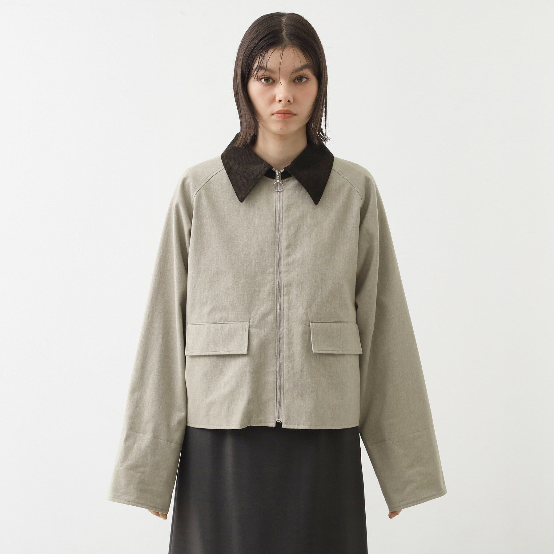 THE SHOP TK「カバーオールジャケット【洗える】」|ブルゾン・スタジャン|