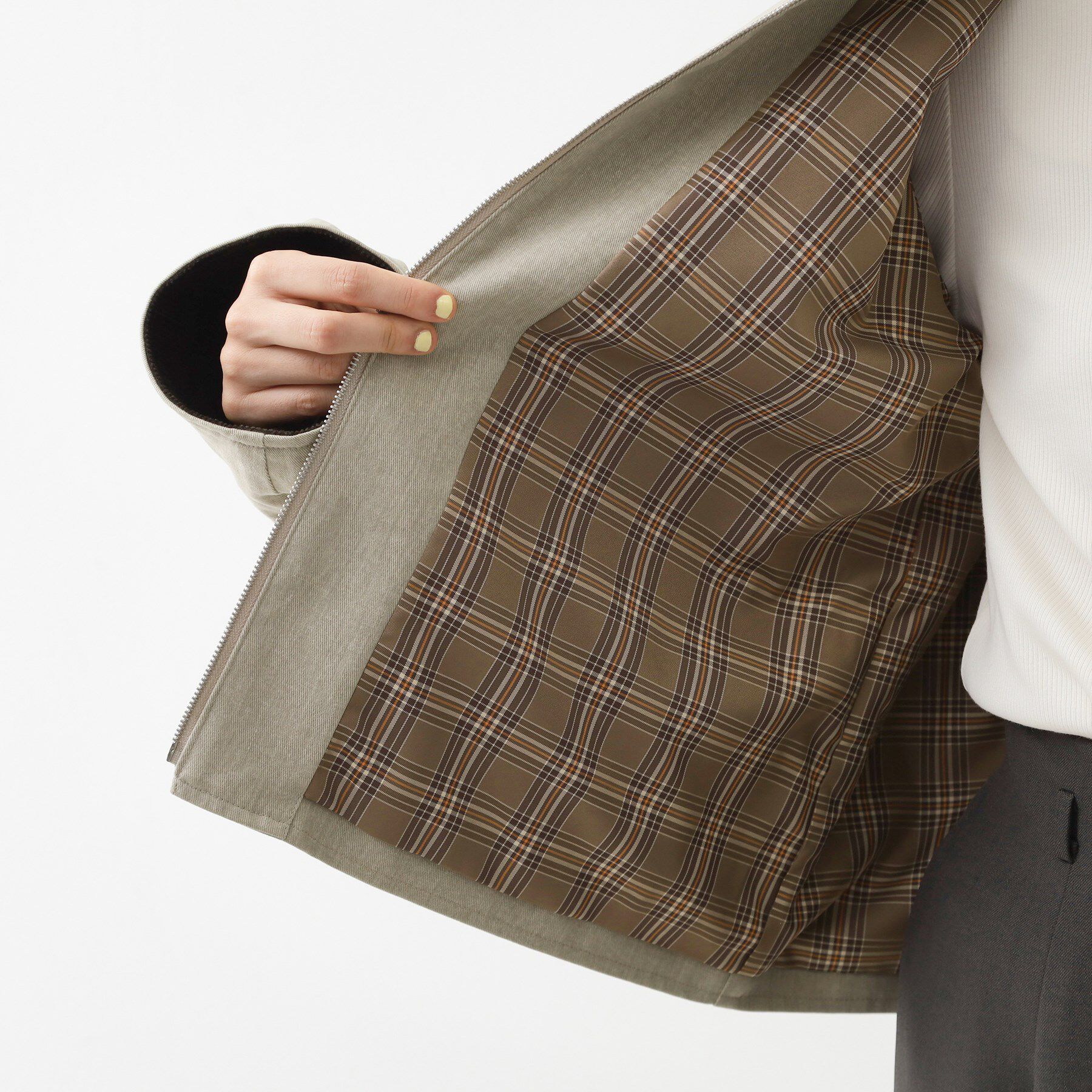 THE SHOP TK「カバーオールジャケット【洗える】」|ブルゾン・スタジャン|