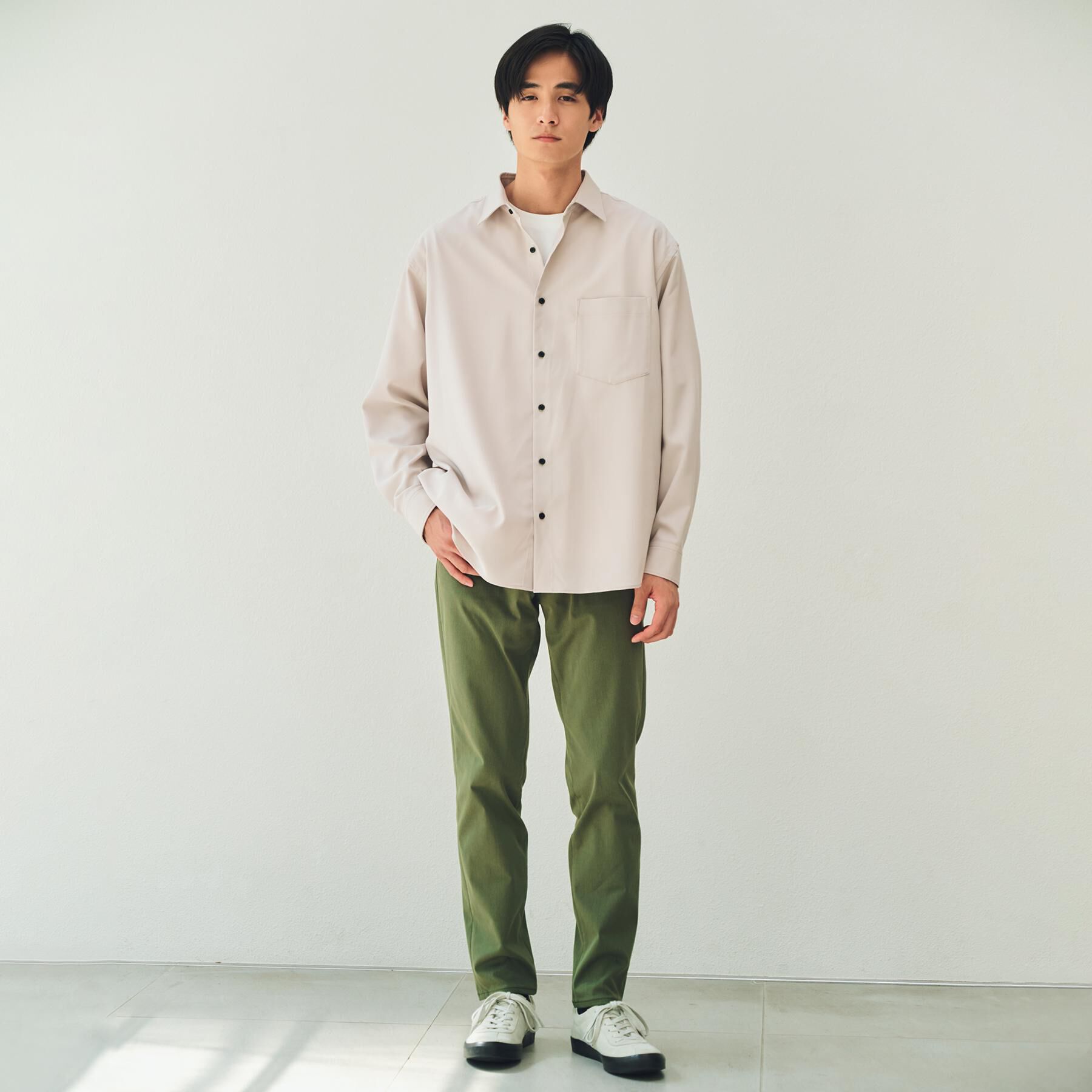 THE SHOP TK「TECLINO／テクリーノ 長袖オックスシャツ【洗濯機OK】」|シャツ・ブラウス|