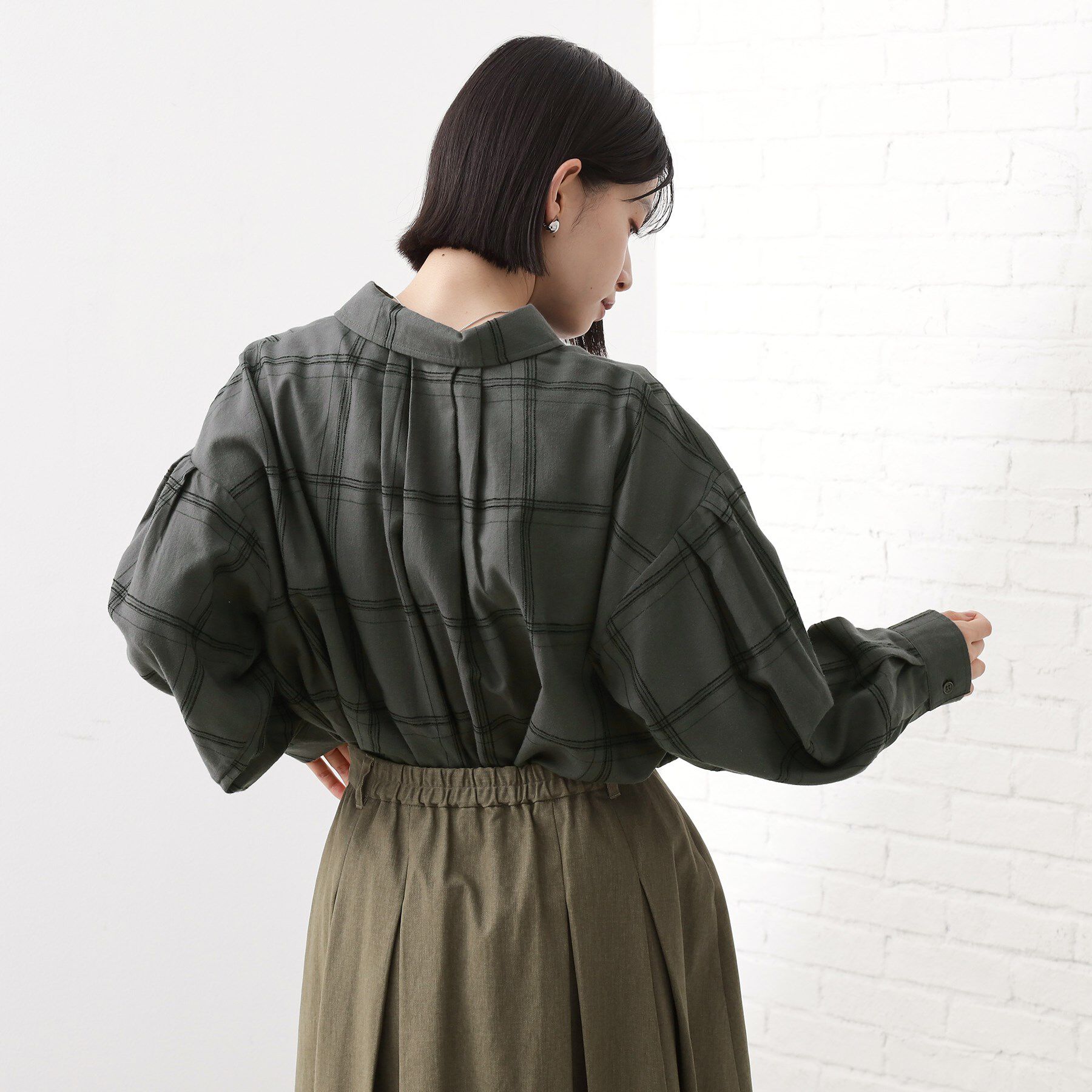 THE SHOP TK「インしてる風にも着られるチェックシャツ」|シャツ・ブラウス|