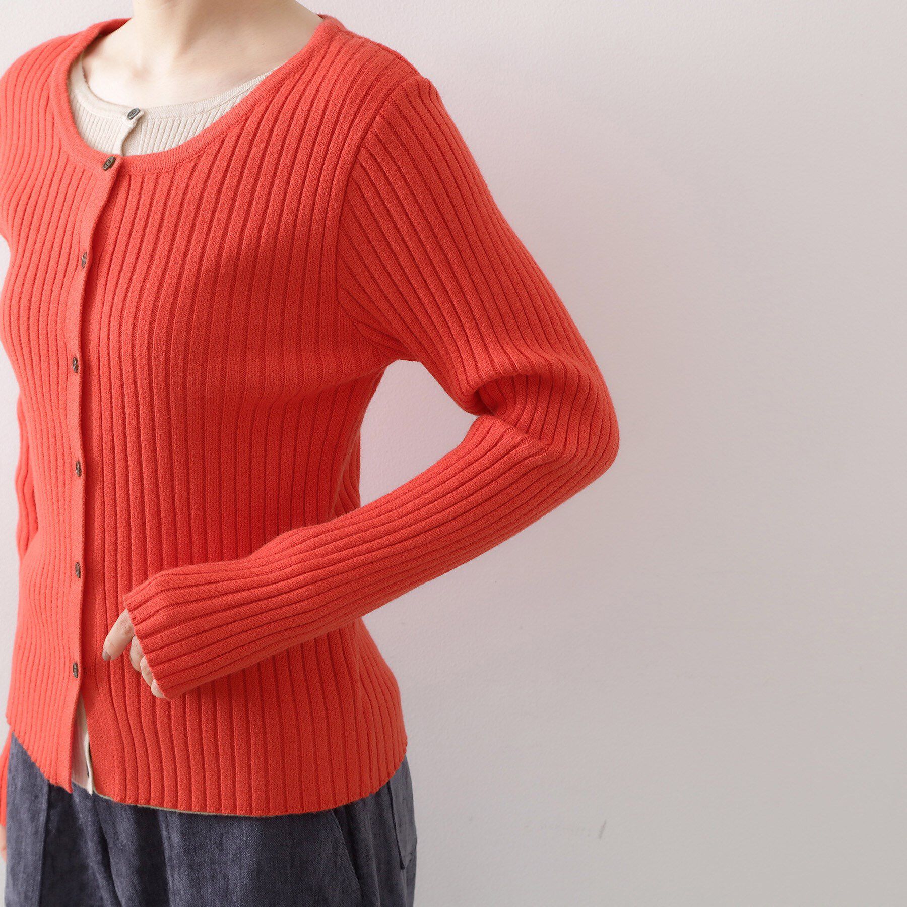 THE SHOP TK「【アンチピリング/静電気防止/洗える】ヘンリーレイヤードニット」|ニット・セーター|