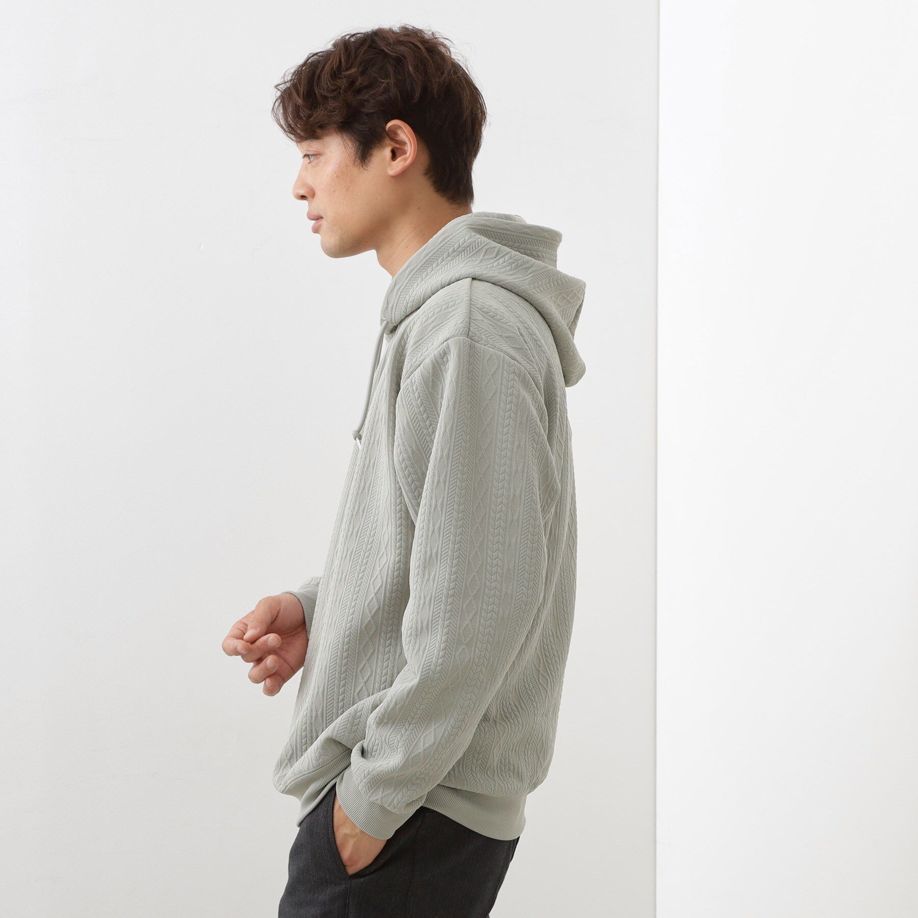 THE SHOP TK「フクレキルトパーカ 【洗濯機OK】」|パーカー|