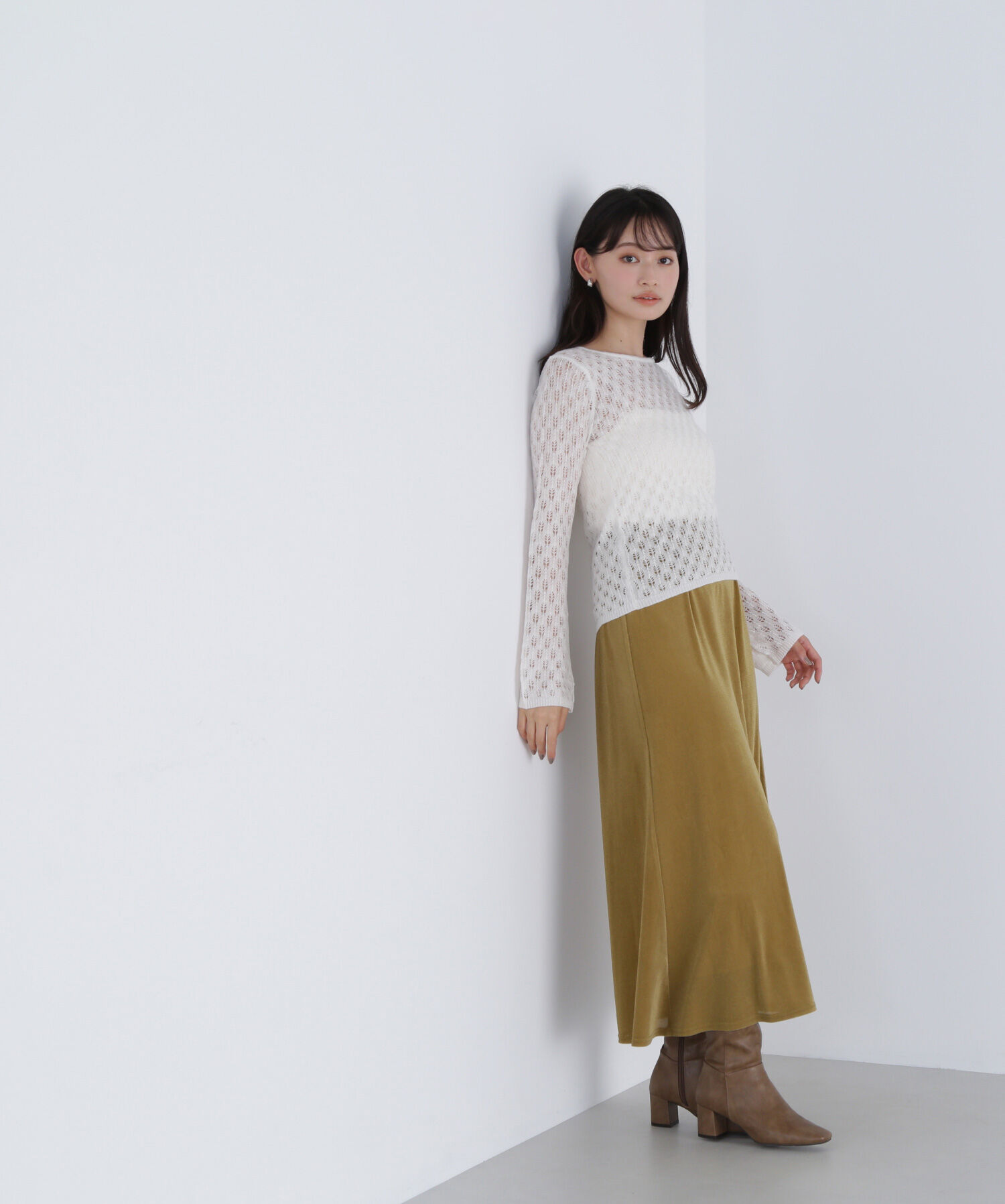  「レースニットプルオーバー」|ニット・セーター|