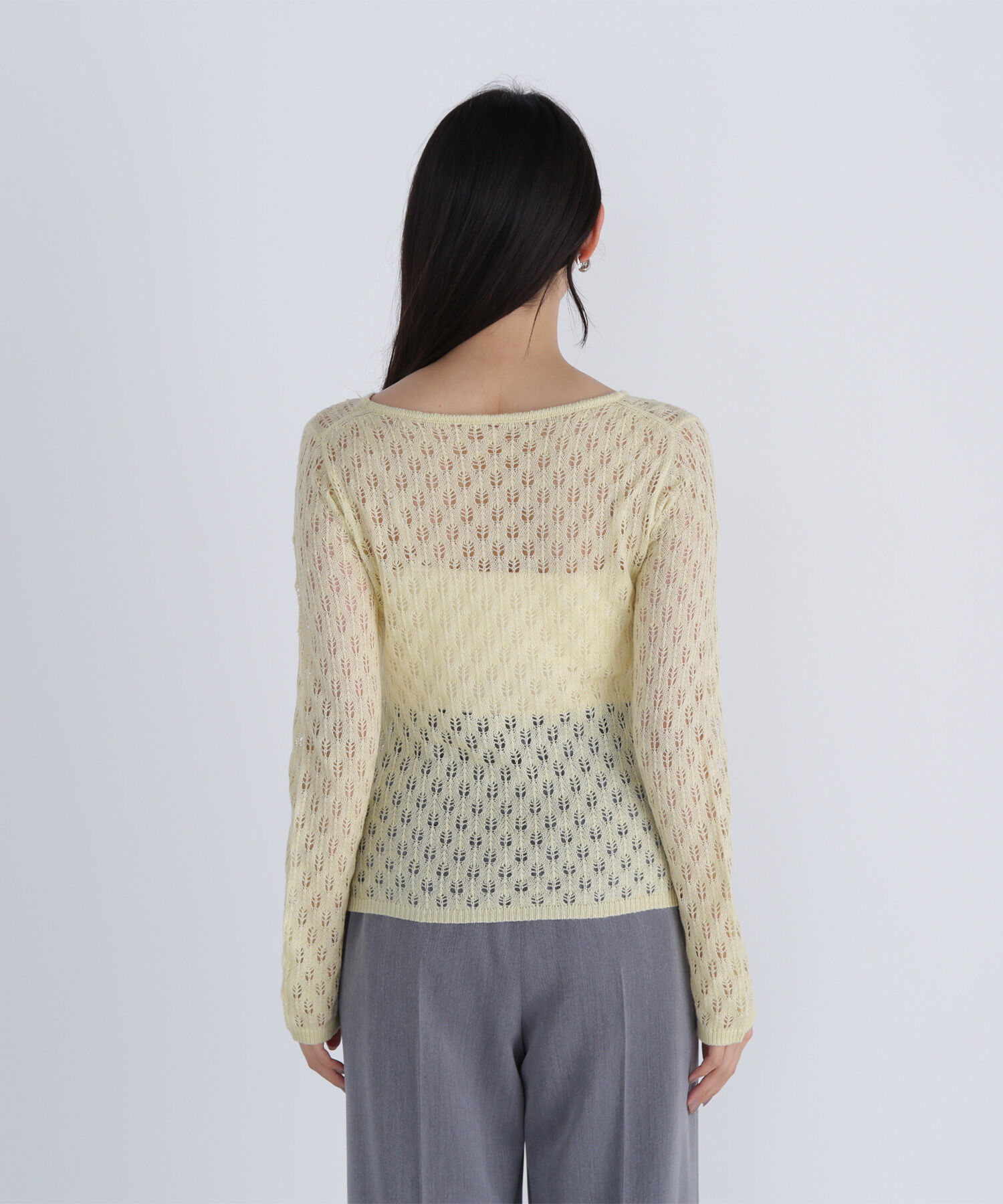  「レースニットプルオーバー」|ニット・セーター|