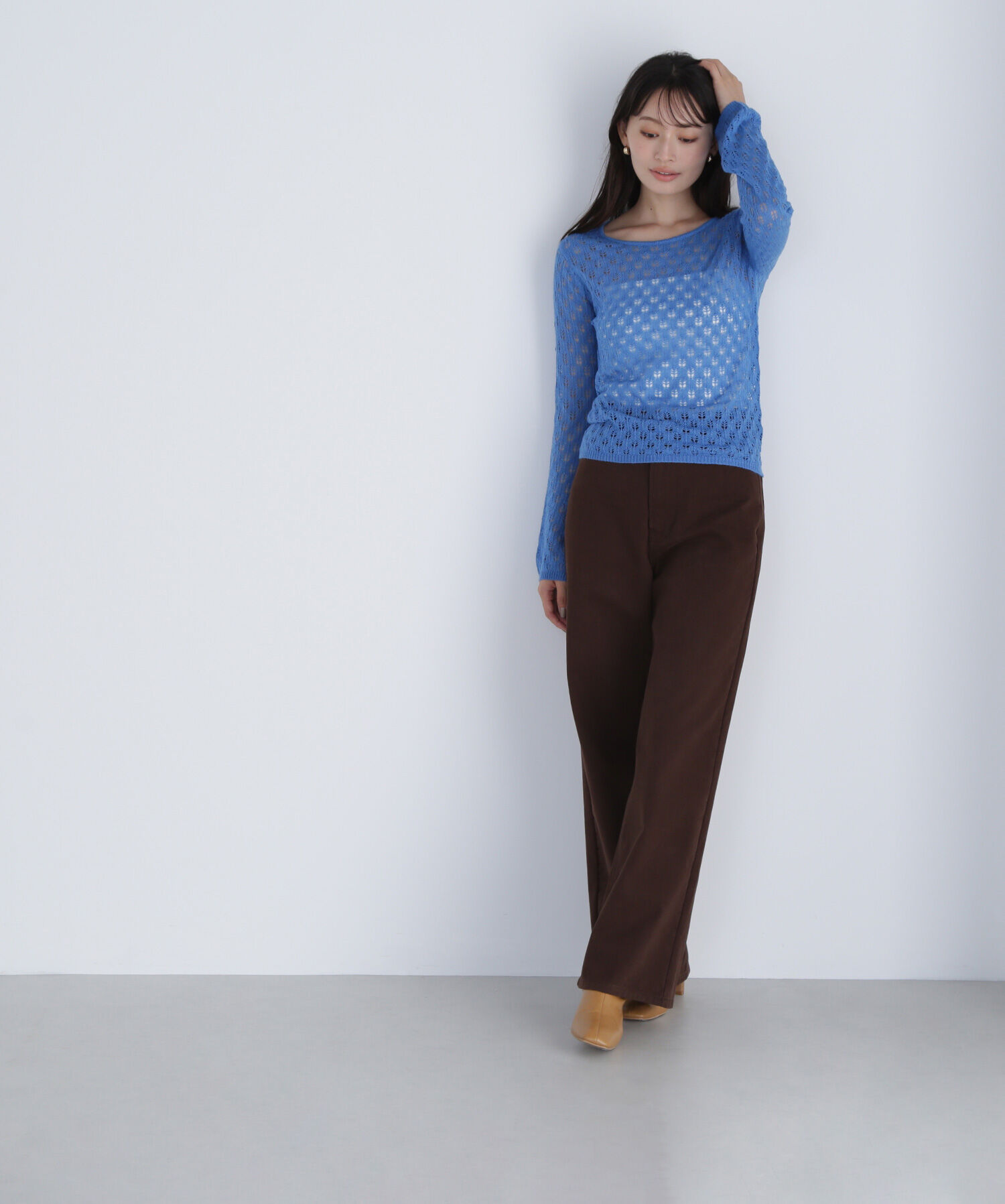  「レースニットプルオーバー」|ニット・セーター|