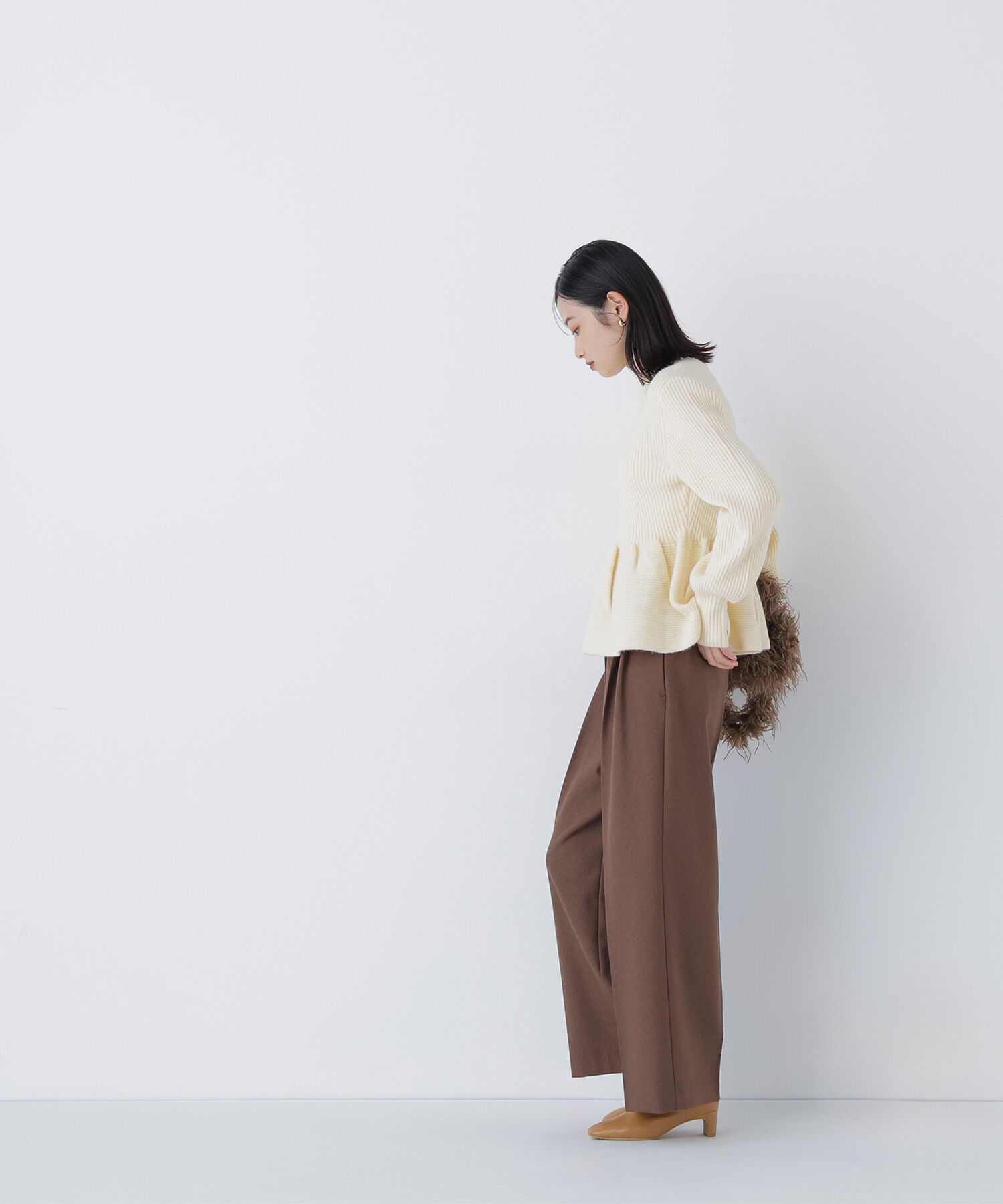  「フォルムペプラムニット」|ニット・セーター|