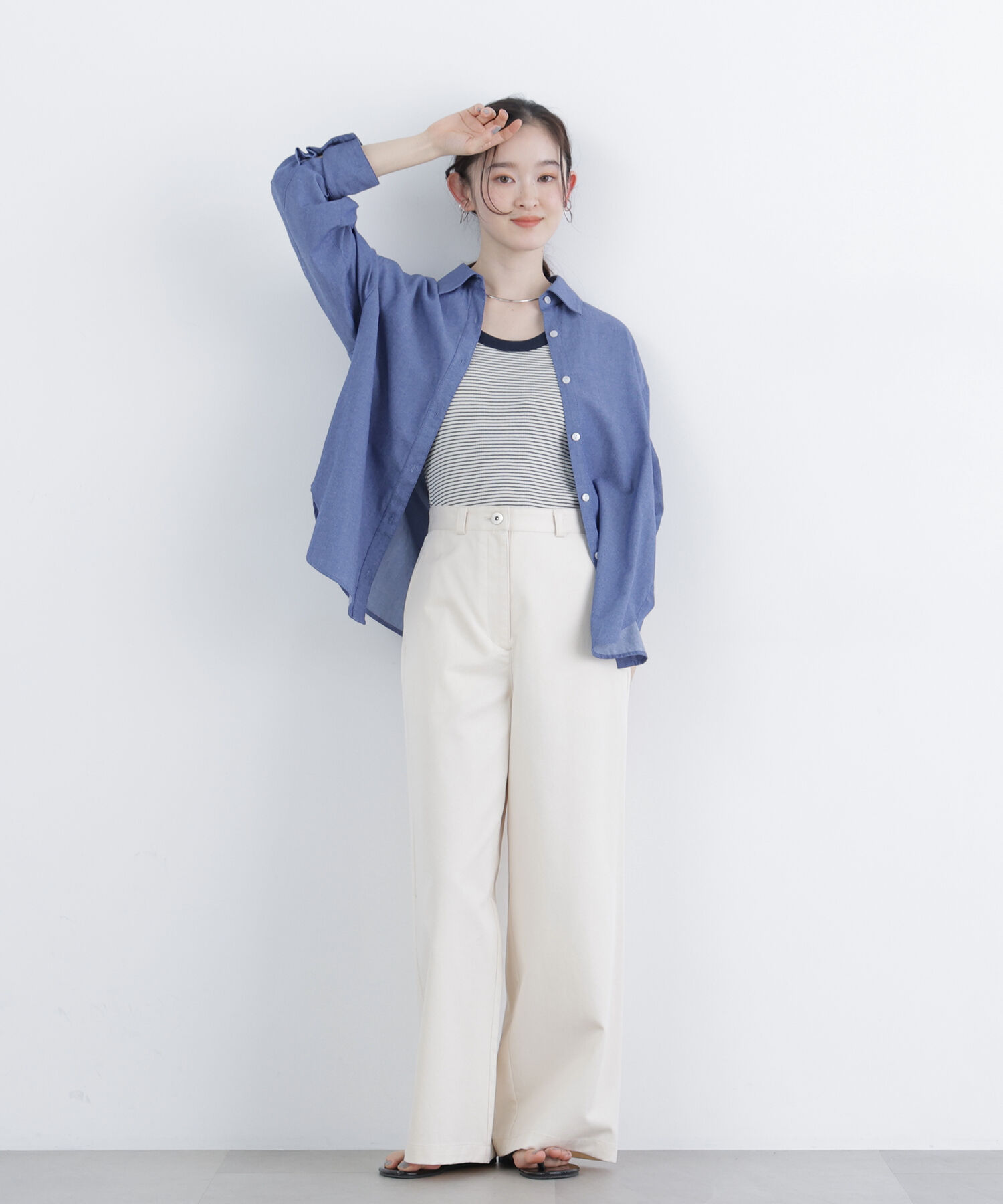  「〈N.〉デニムライクシャツ」|シャツ・ブラウス|