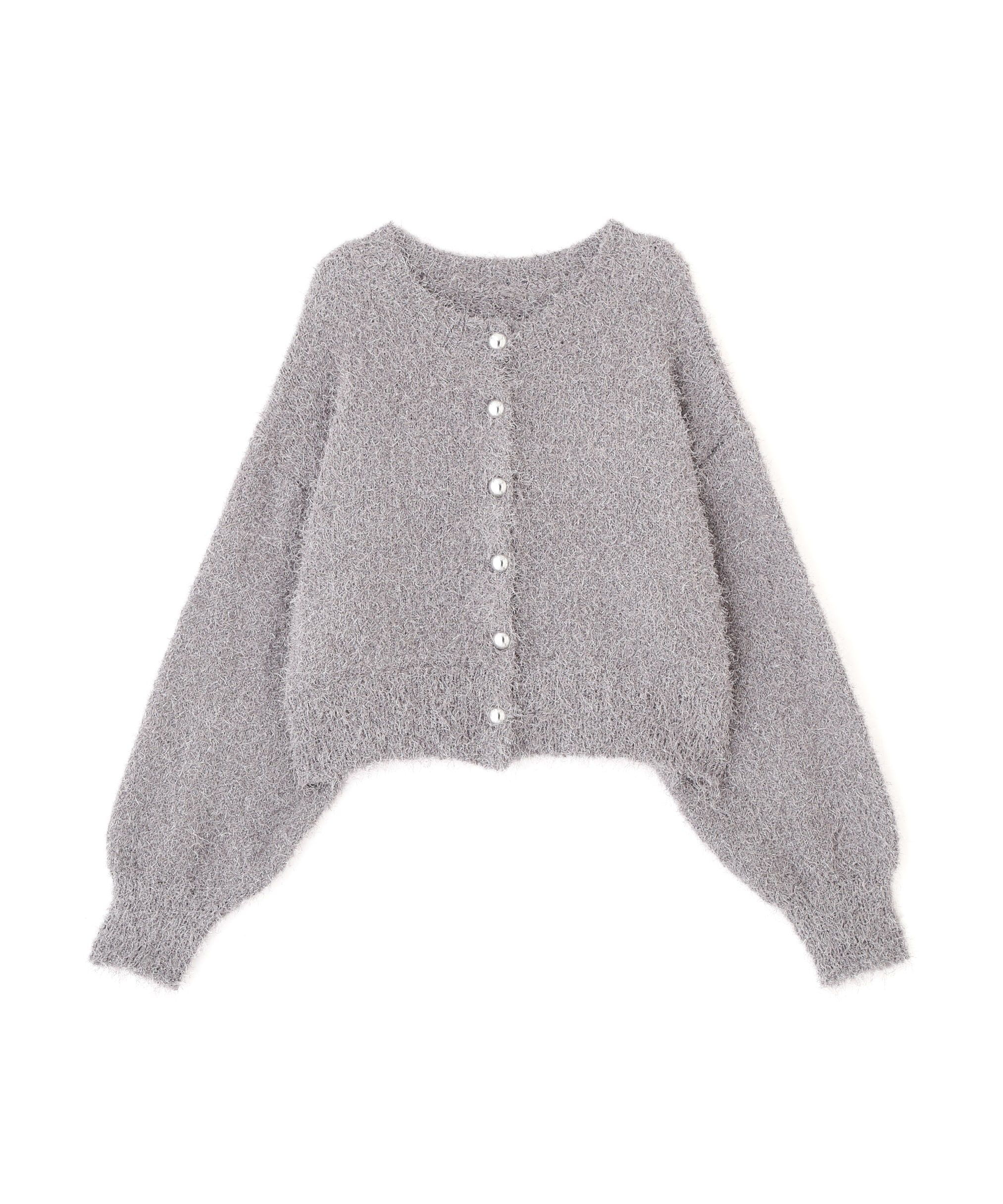  「ラメフェザーカーディガン」|ニット・セーター|