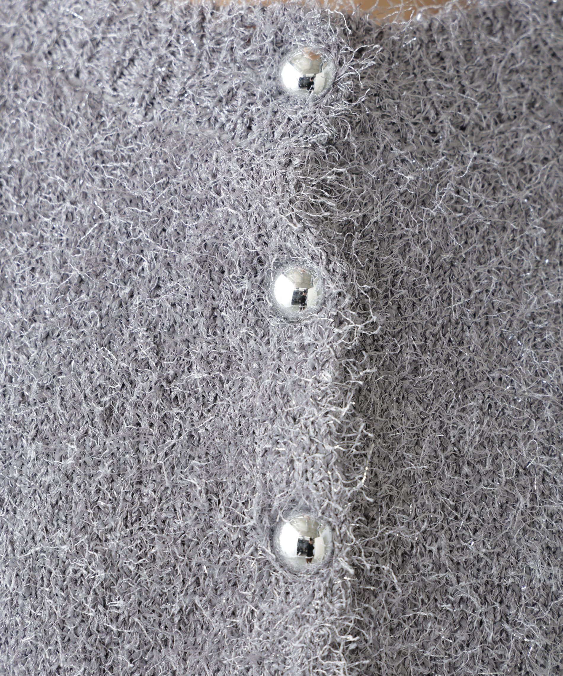  「ラメフェザーカーディガン」|ニット・セーター|