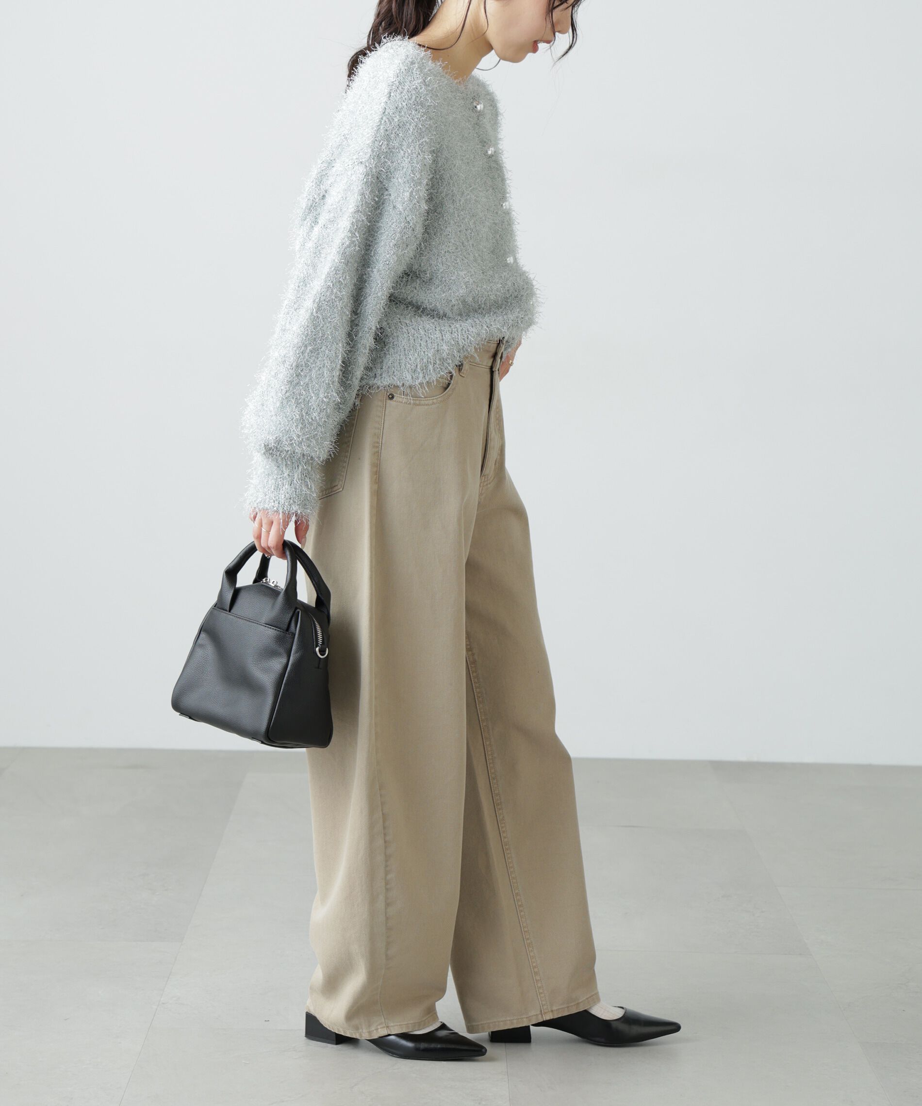  「ラメフェザーカーディガン」|ニット・セーター|