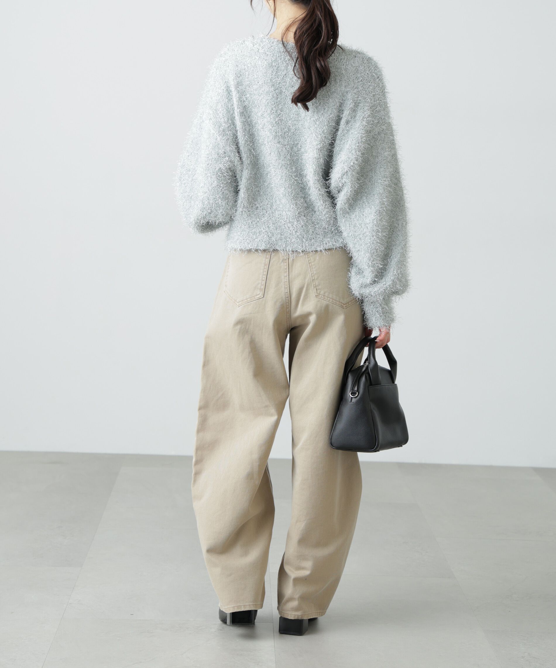  「ラメフェザーカーディガン」|ニット・セーター|