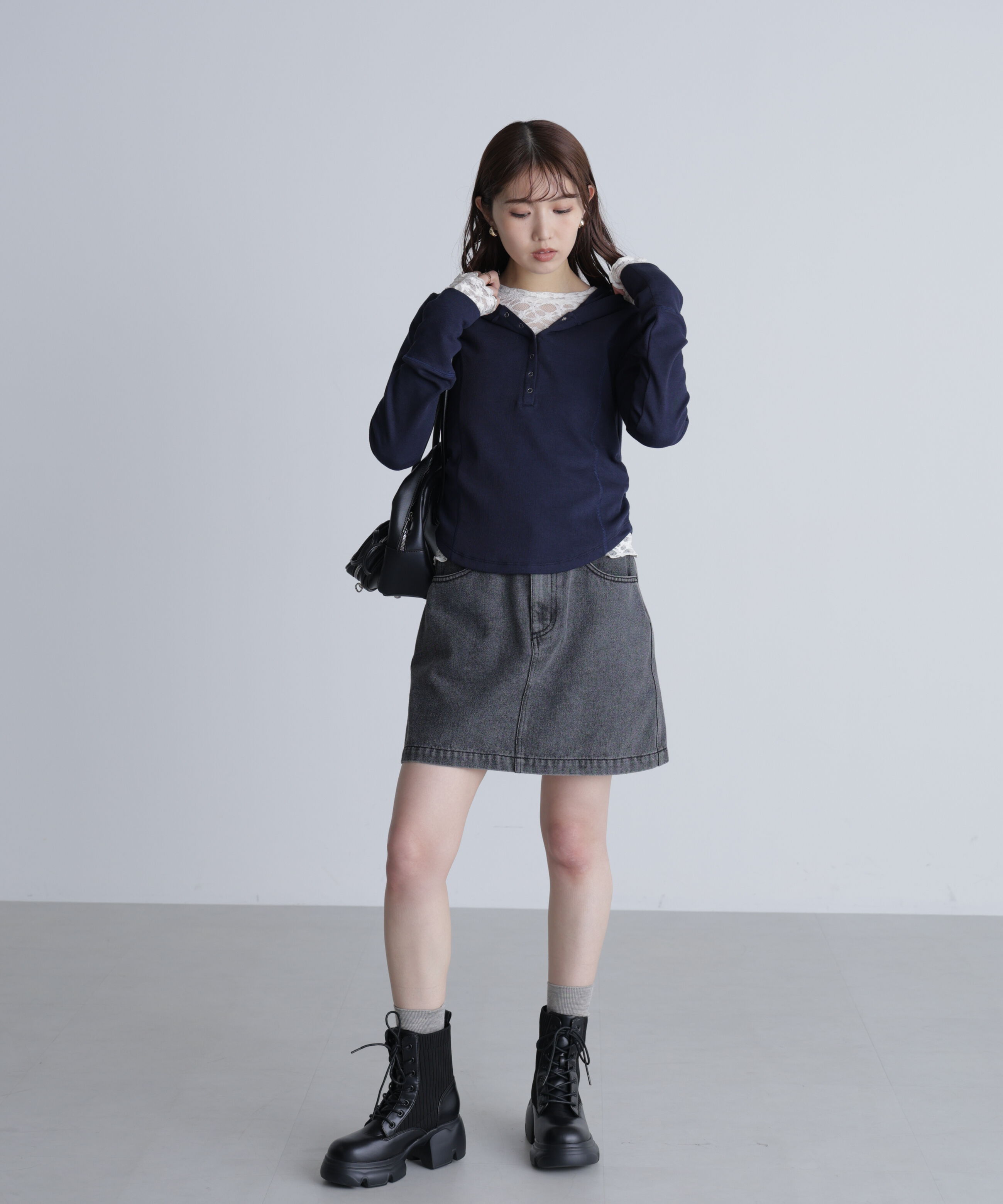  「スキッパーカットソーフーディー」|Tシャツ・カットソー|