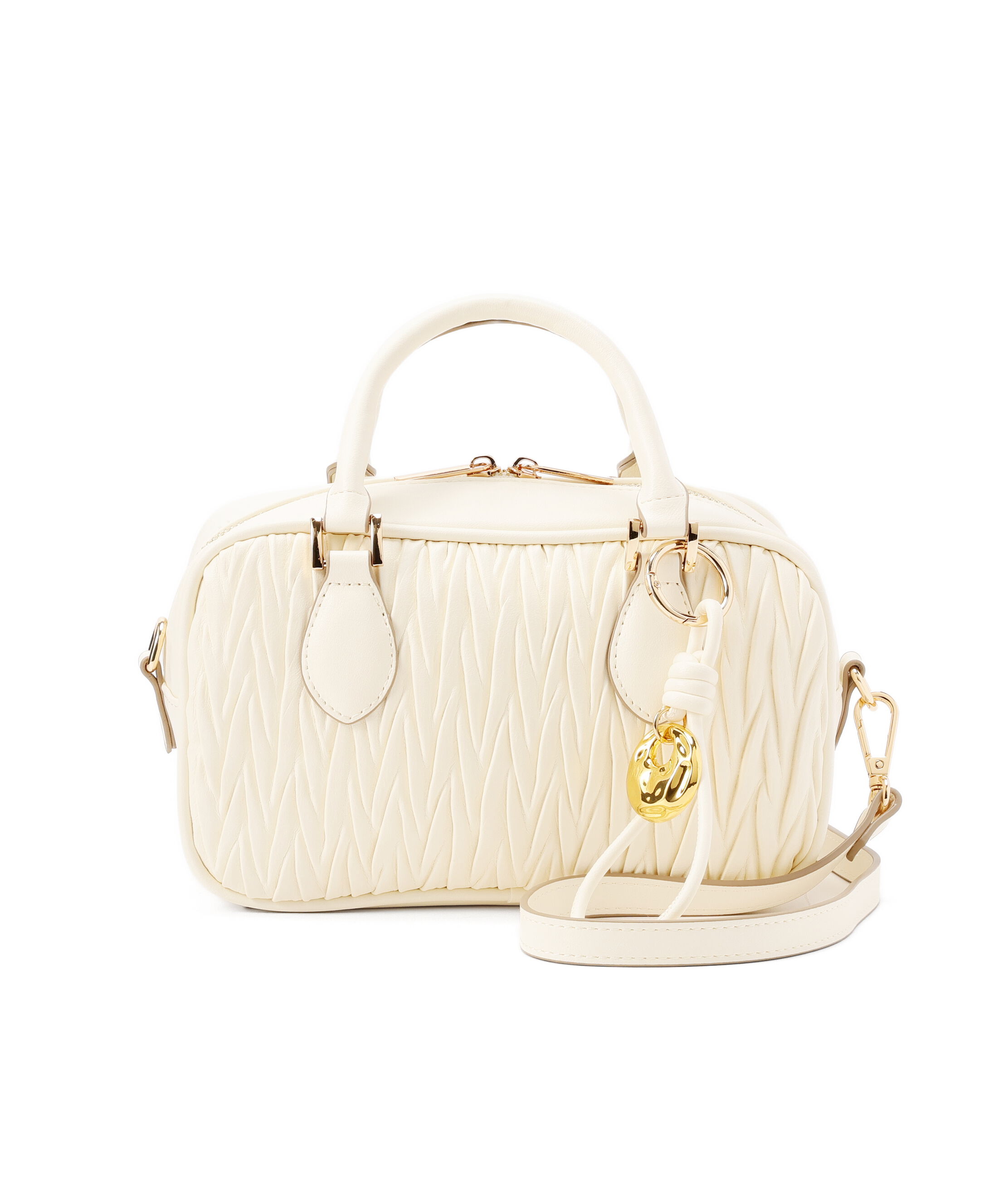  「キルティング風ミニボストンバッグ」|その他|