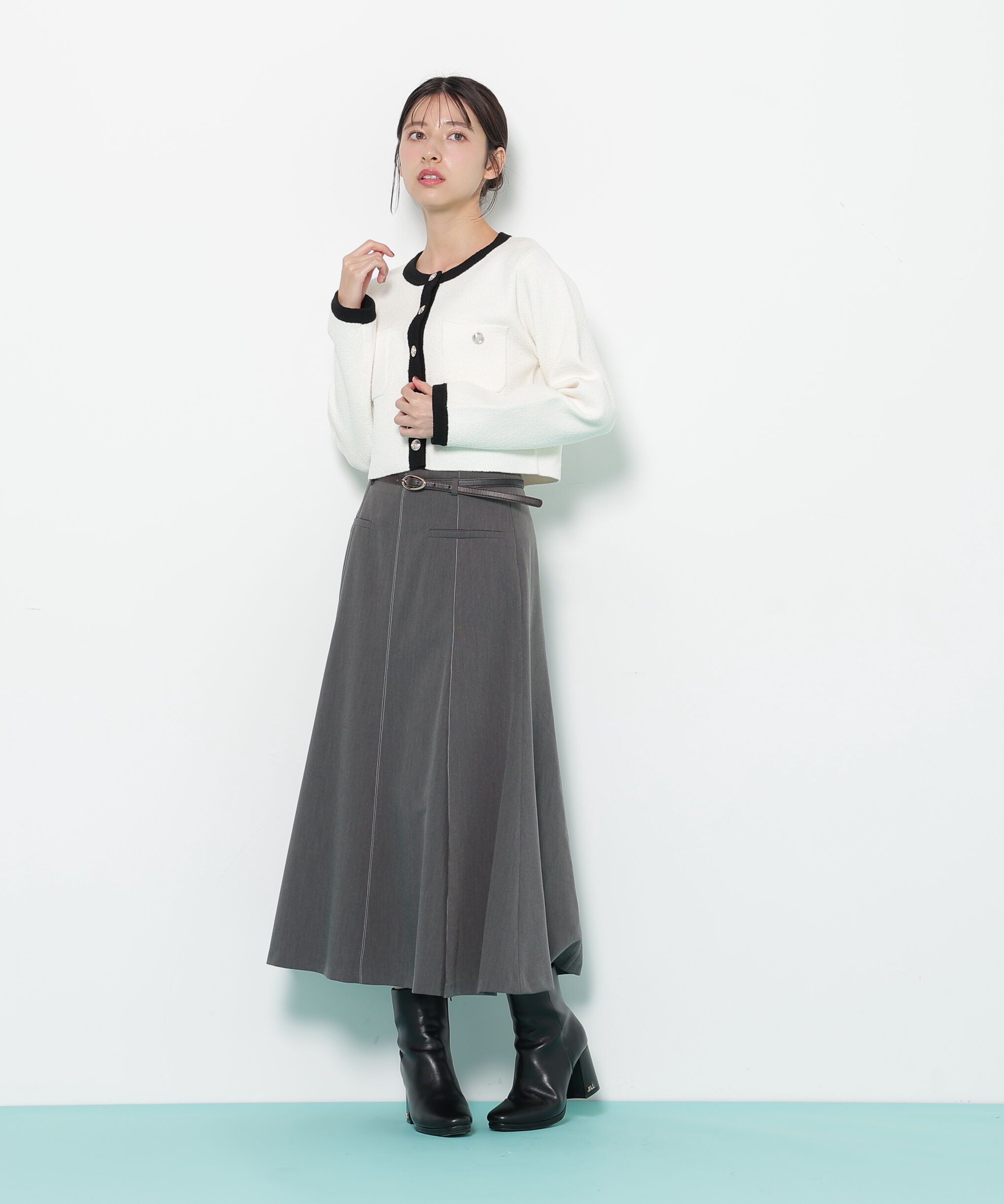  「ブークレーニットジャケット」|ニット・セーター|