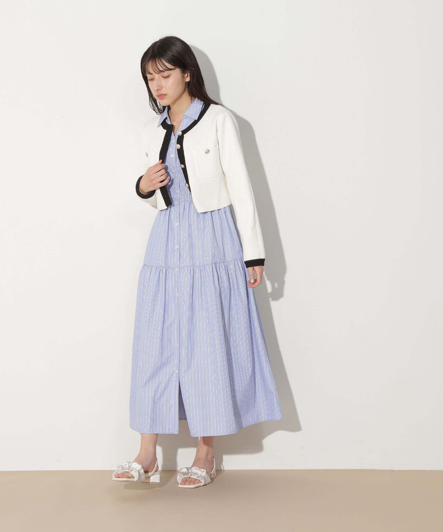  「ブークレーニットジャケット」|ニット・セーター|