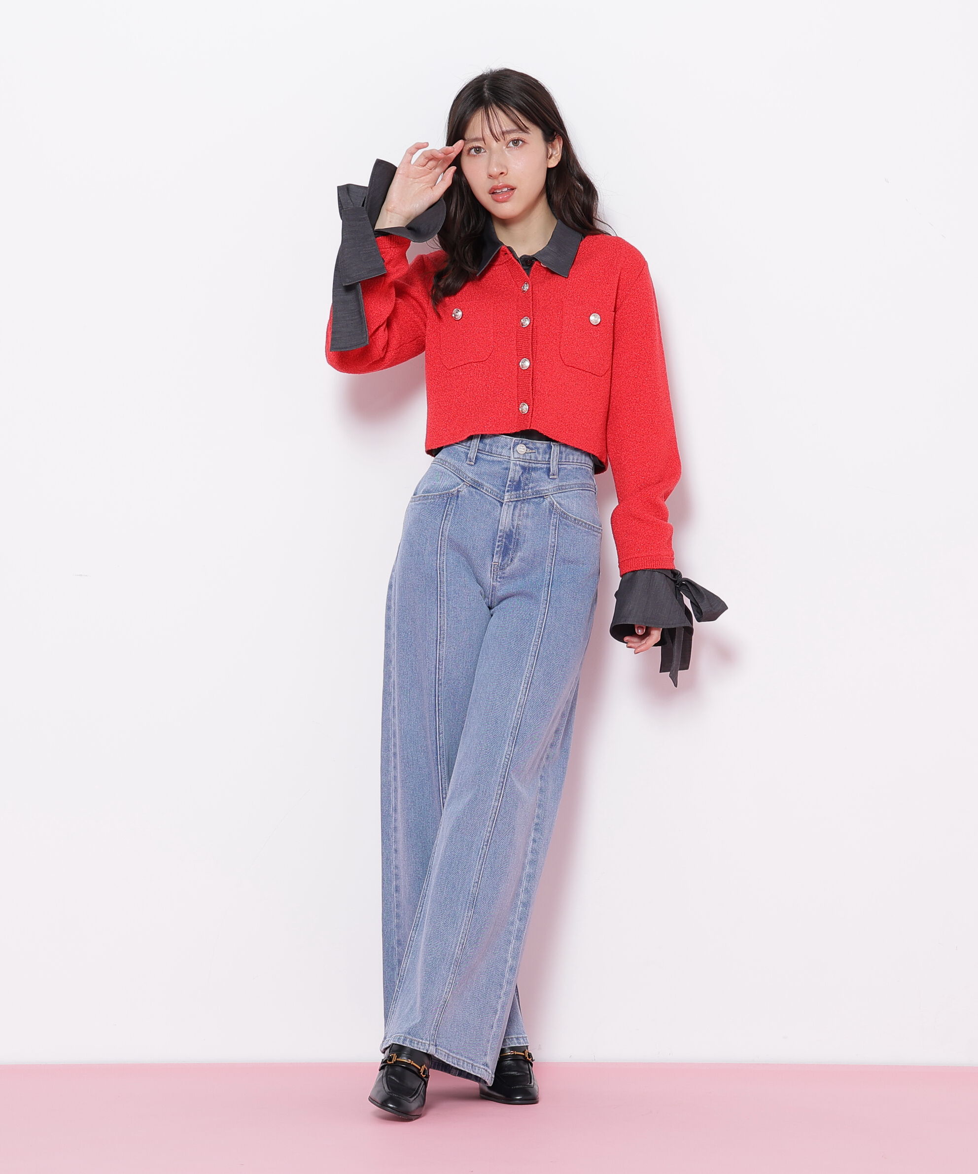  「ブークレーニットジャケット」|ニット・セーター|