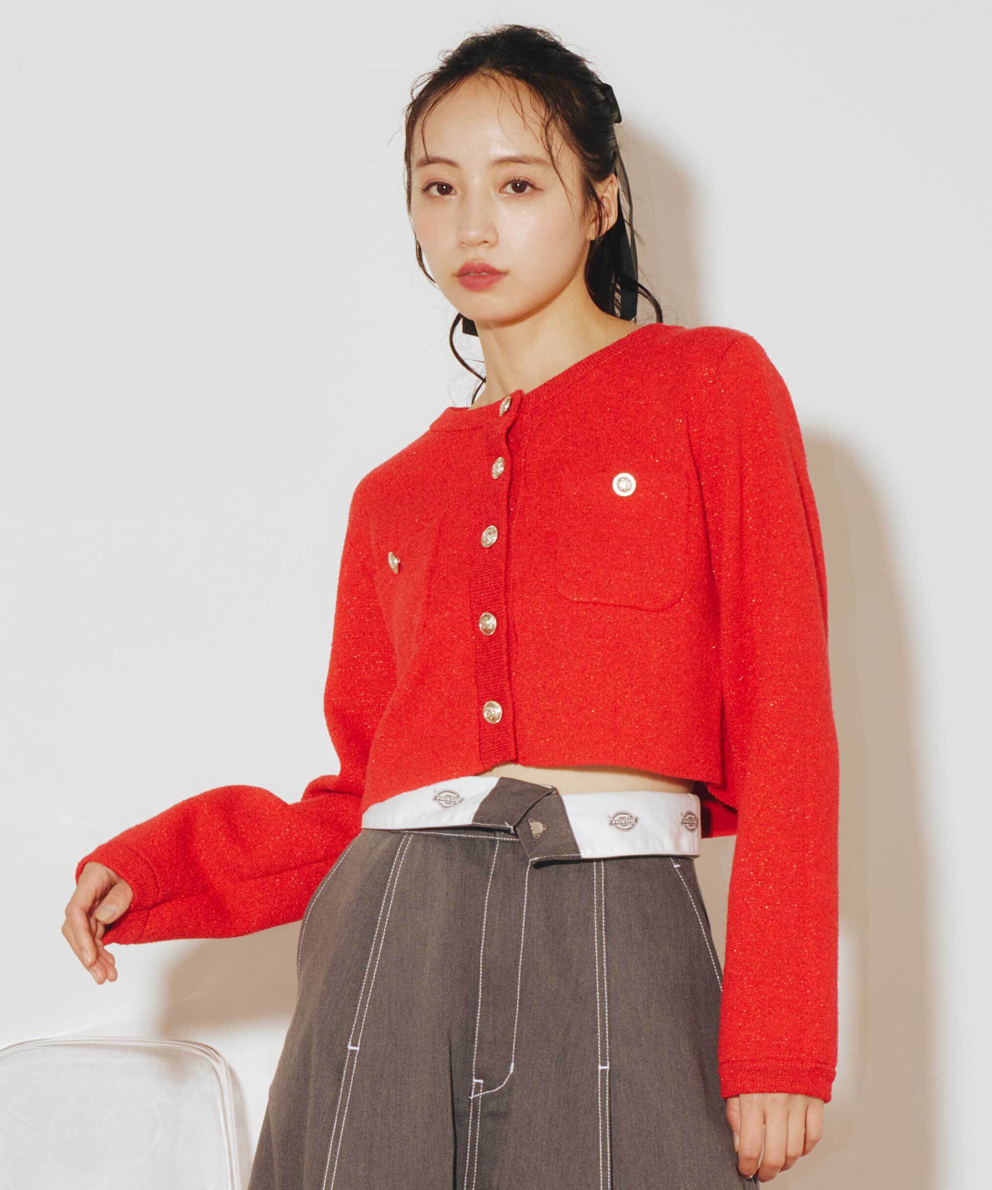  「ブークレーニットジャケット」|ニット・セーター|