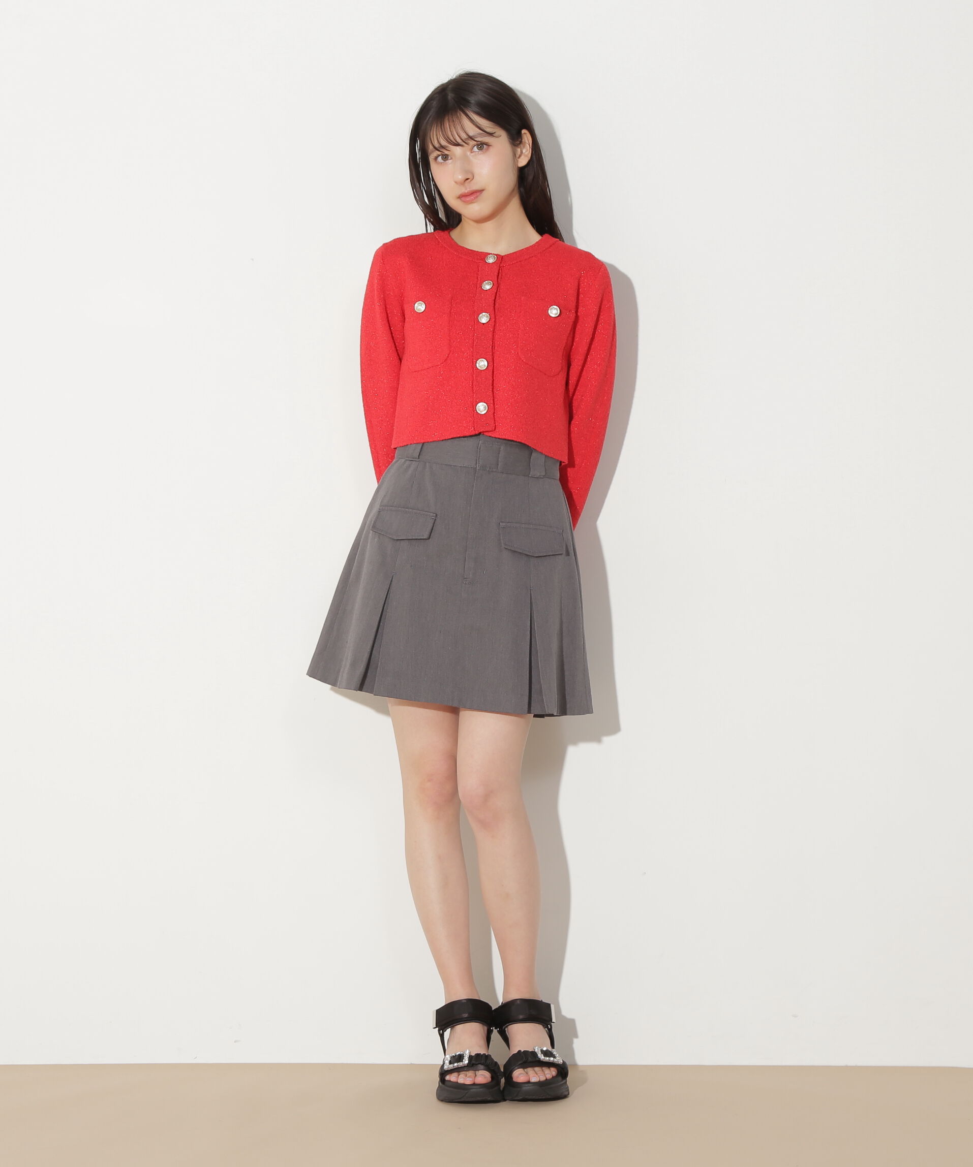  「ブークレーニットジャケット」|ニット・セーター|