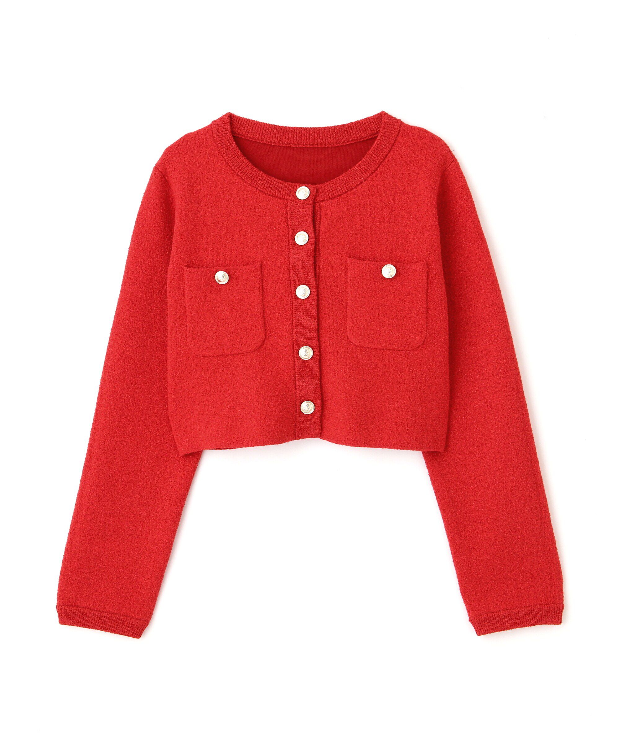  「ブークレーニットジャケット」|ニット・セーター|