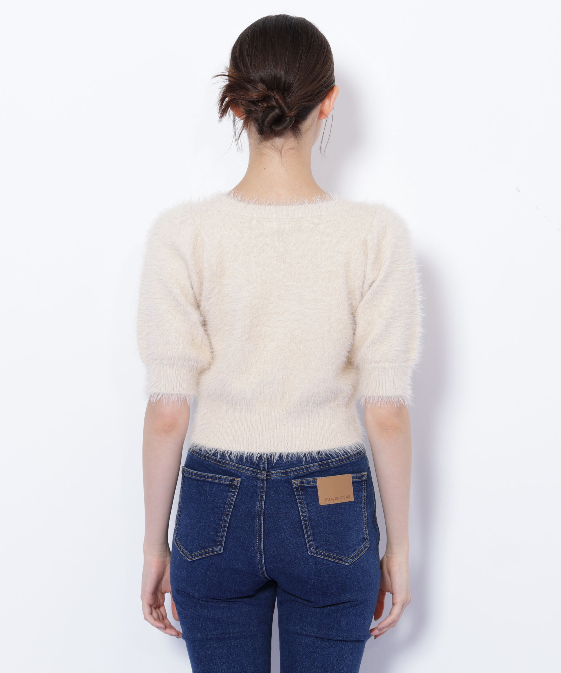  「ロゴ刺繍シャギーニット」|ニット・セーター|