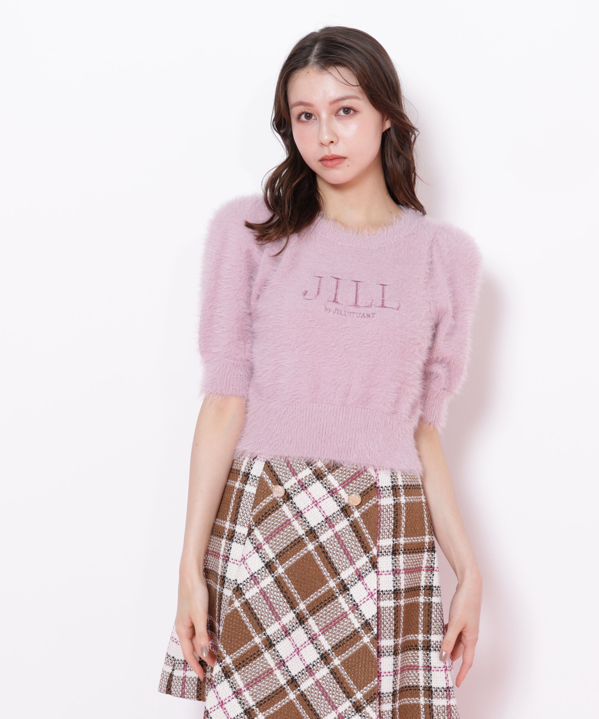  「ロゴ刺繍シャギーニット」|ニット・セーター|