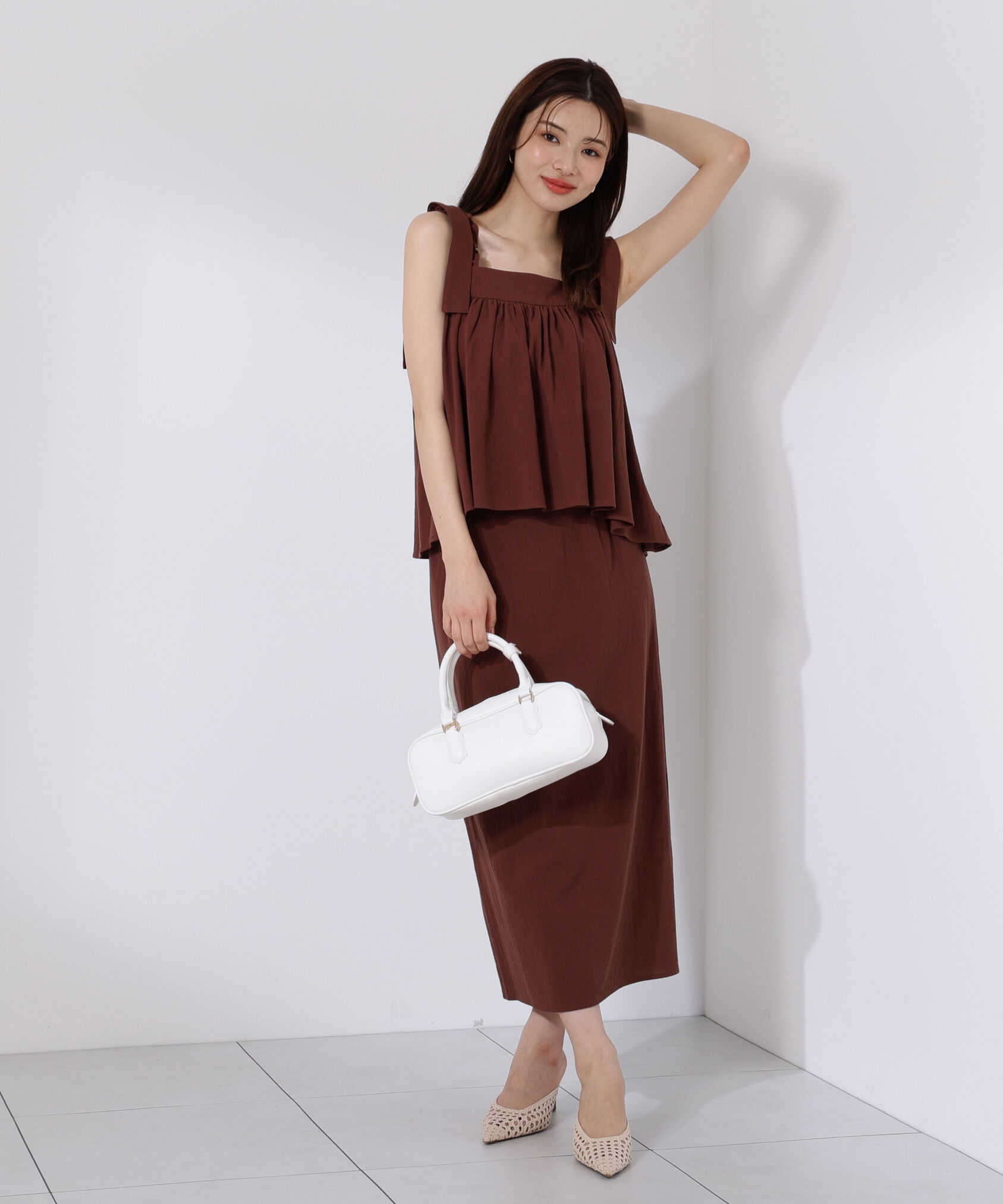 PROPORTION BODY DRESSING「《EDIT COLOGNE》リボンキャミセットアップ」|ワンピース|