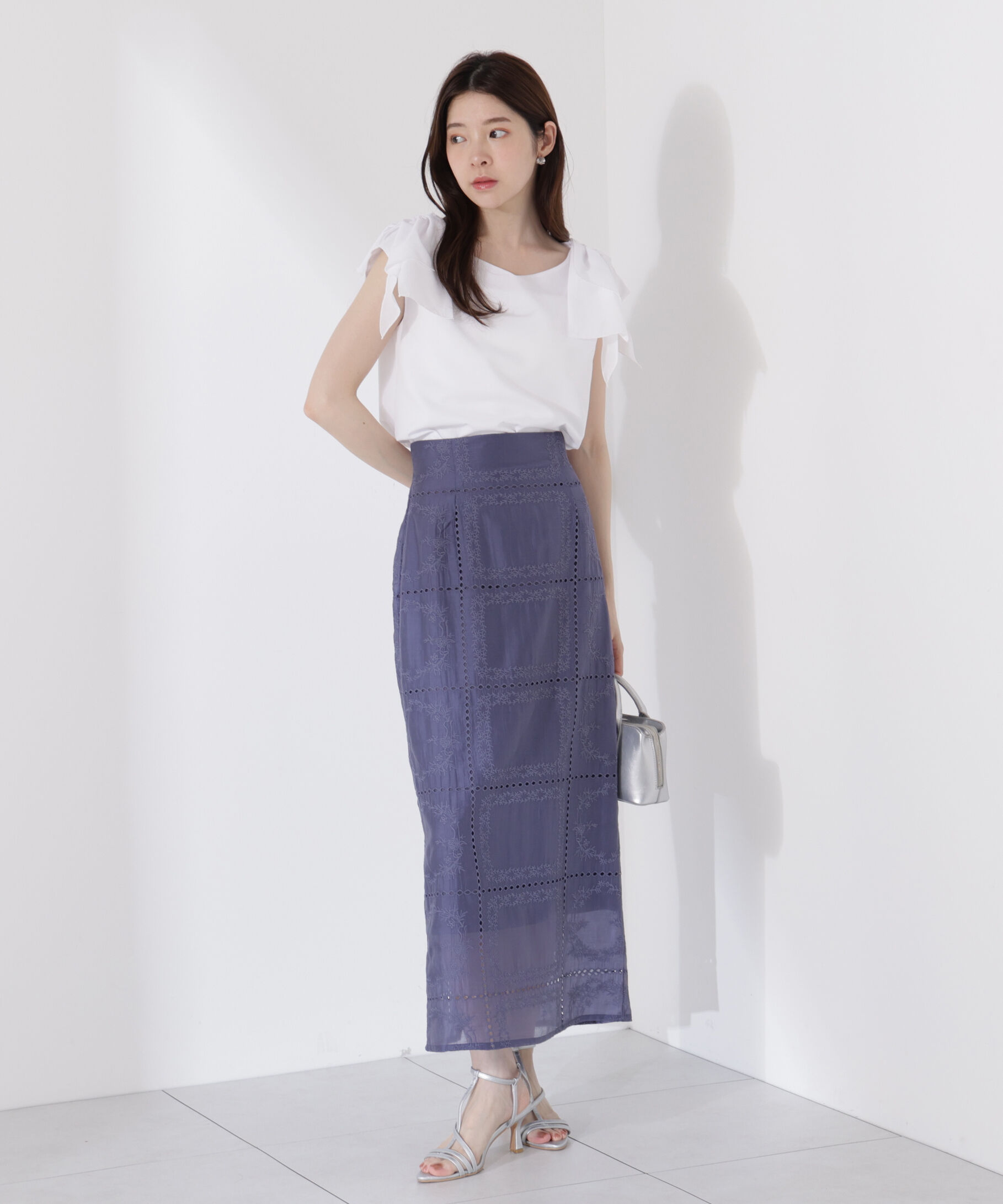 PROPORTION BODY DRESSING「シアーパネルレーススカート」|スカート|