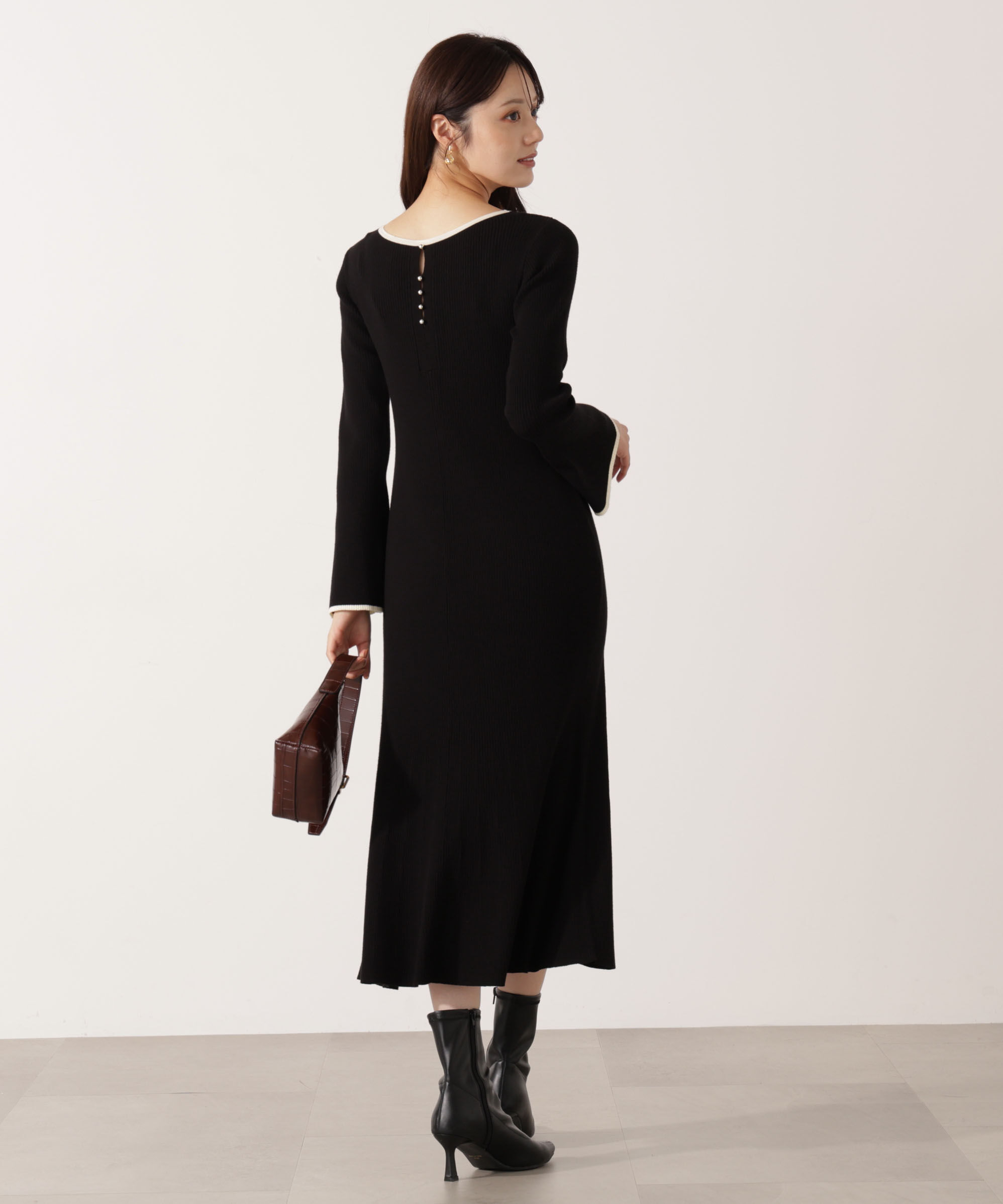 PROPORTION BODY DRESSING「ボタンディテール前後2wayワンピース 25AW」|ワンピース|