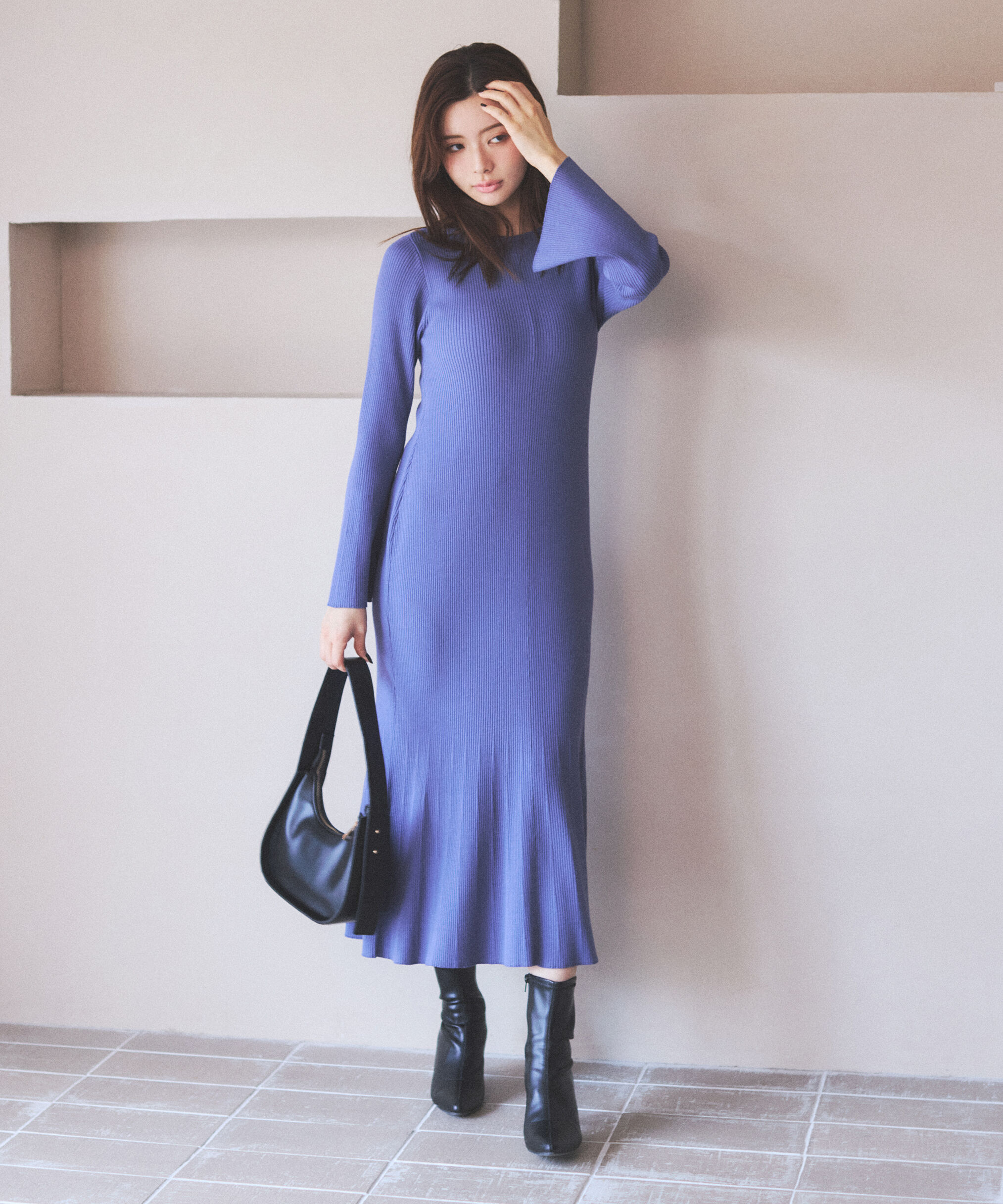 PROPORTION BODY DRESSING「ボタンディテール前後2wayワンピース 25AW」|ワンピース|