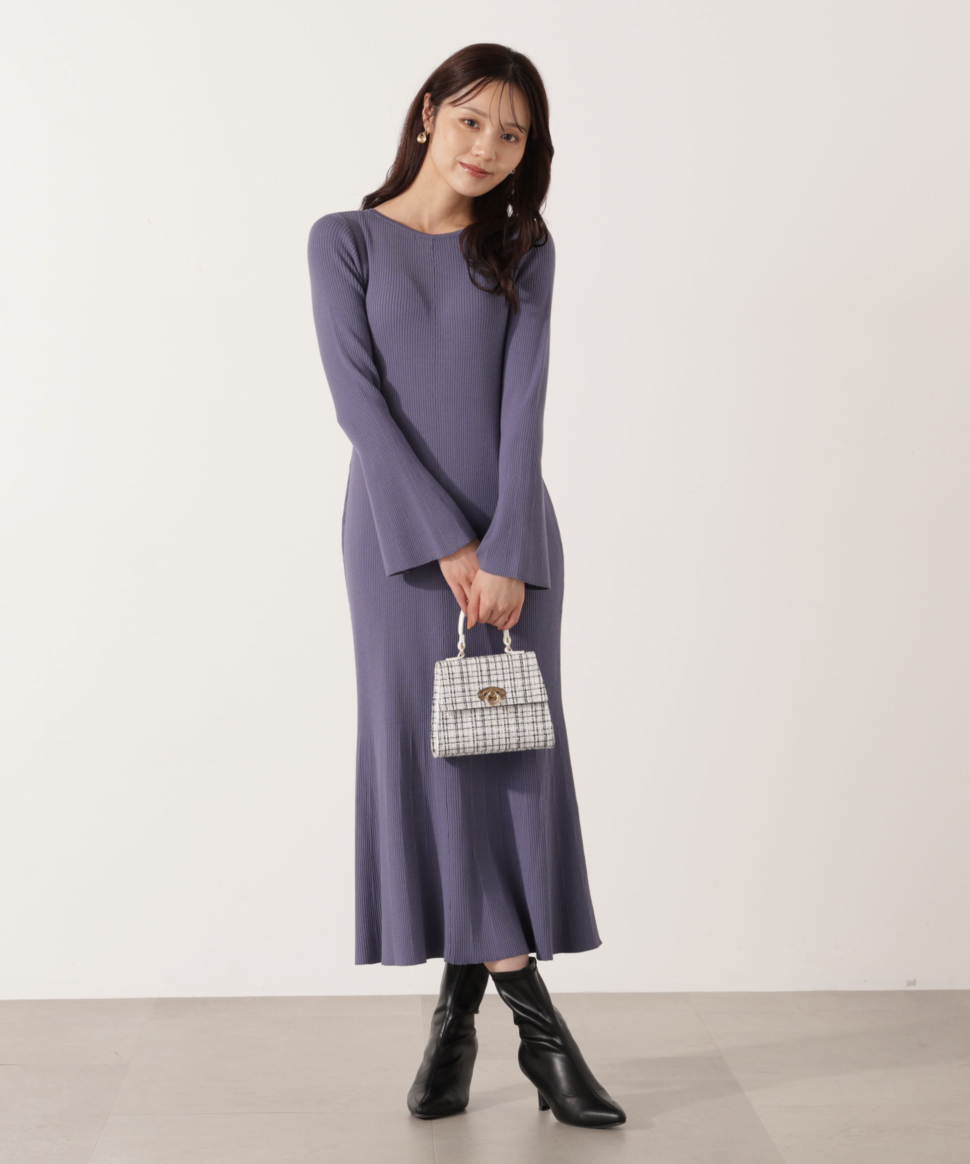PROPORTION BODY DRESSING「ボタンディテール前後2wayワンピース 25AW」|ワンピース|