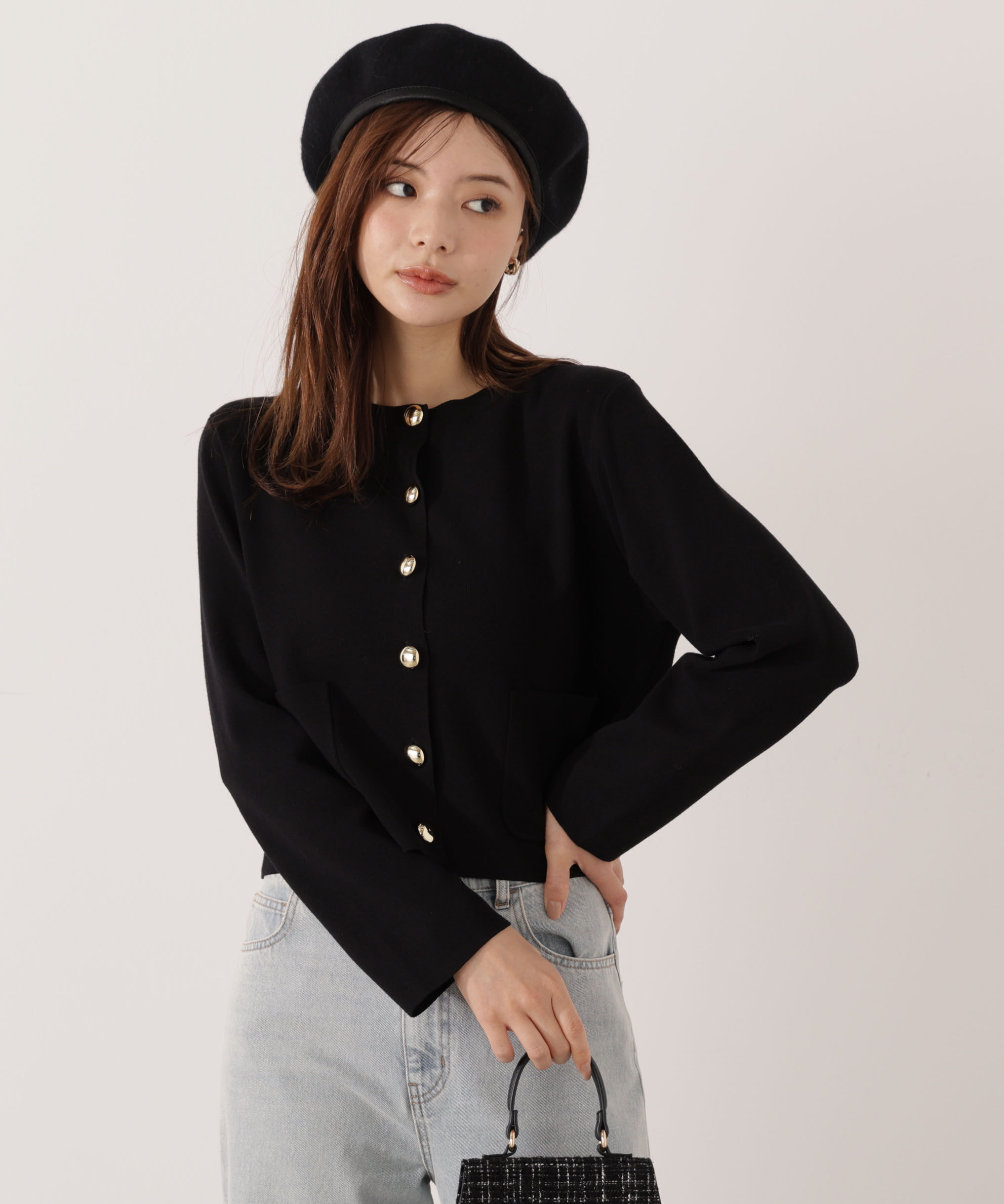 PROPORTION BODY DRESSING「＜ハンドウォッシャブル＞シルク混ニットカーディガン」|カーディガン|