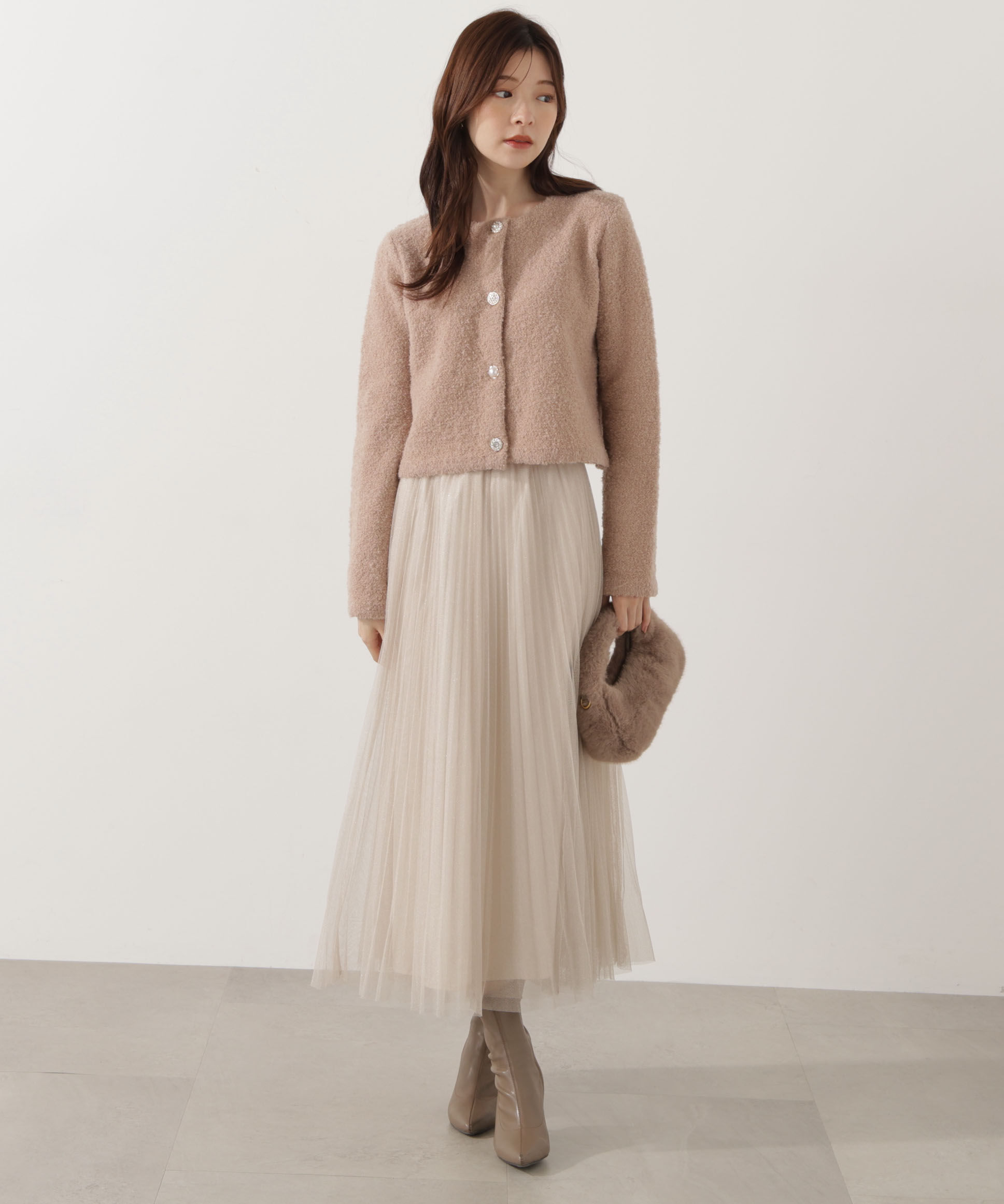 PROPORTION BODY DRESSING「《EDIT COLOGNE》ブークレカーディガン」|カーディガン|