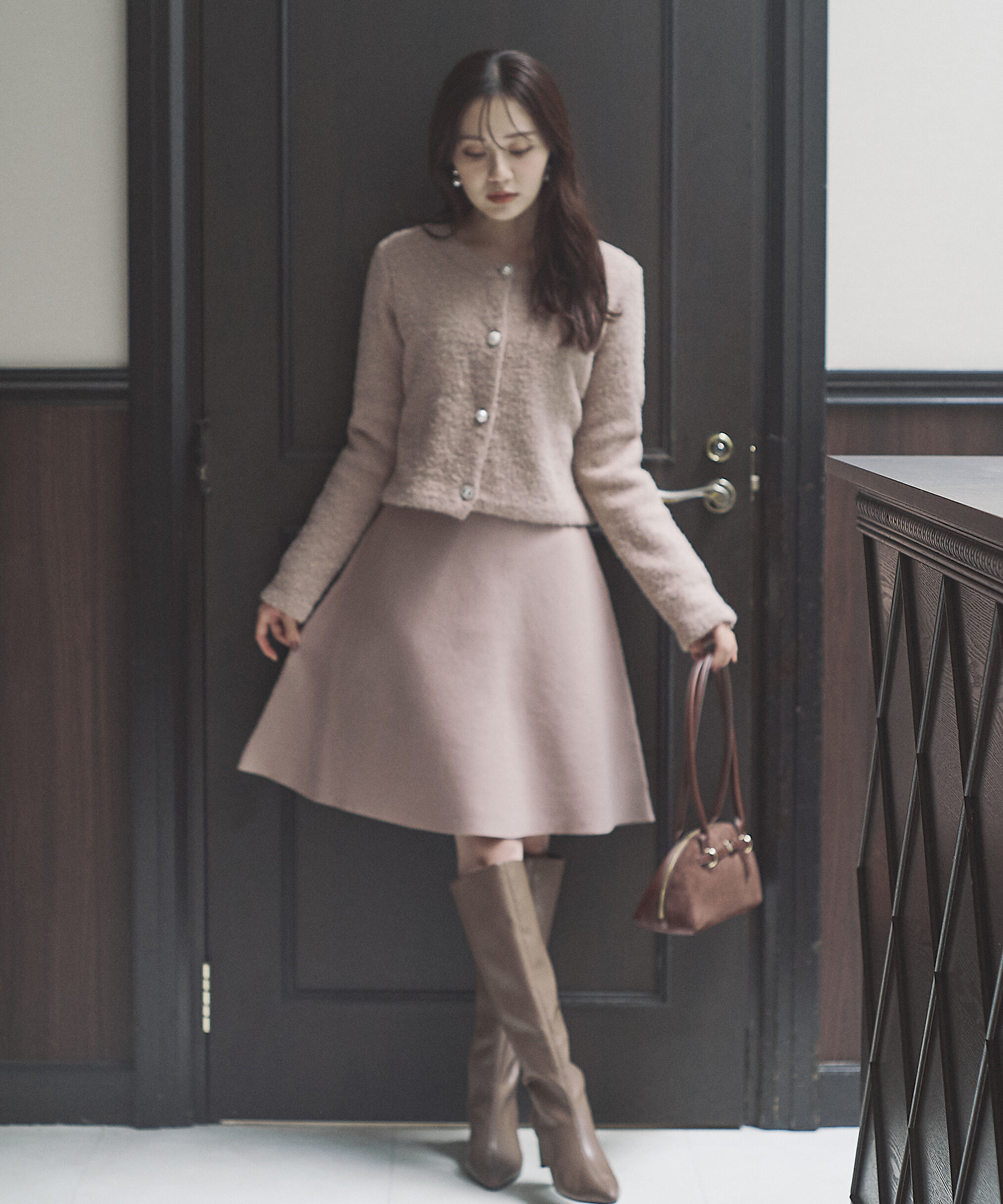 PROPORTION BODY DRESSING「《EDIT COLOGNE》ブークレカーディガン」|カーディガン|