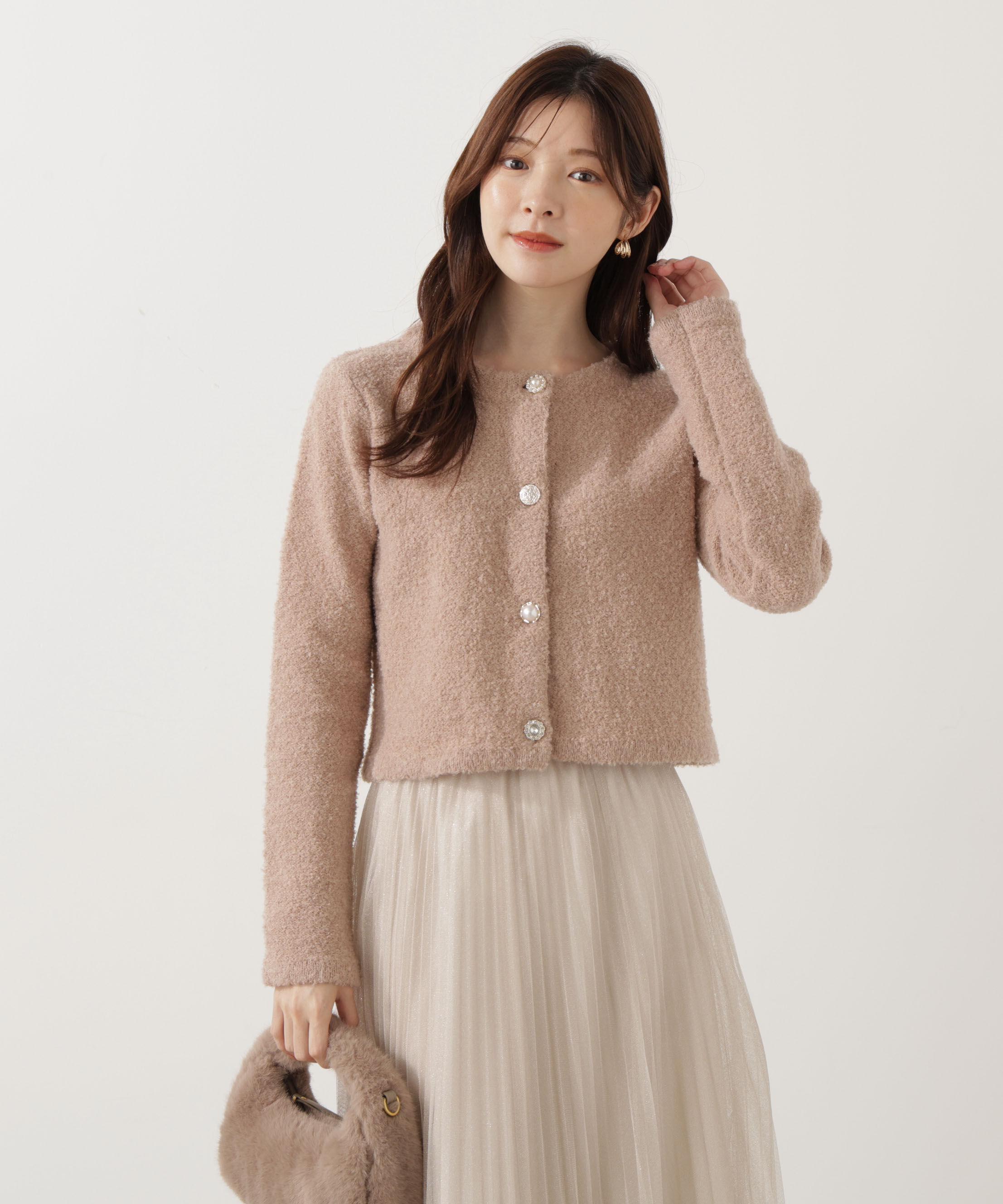 PROPORTION BODY DRESSING「《EDIT COLOGNE》ブークレカーディガン」|カーディガン|