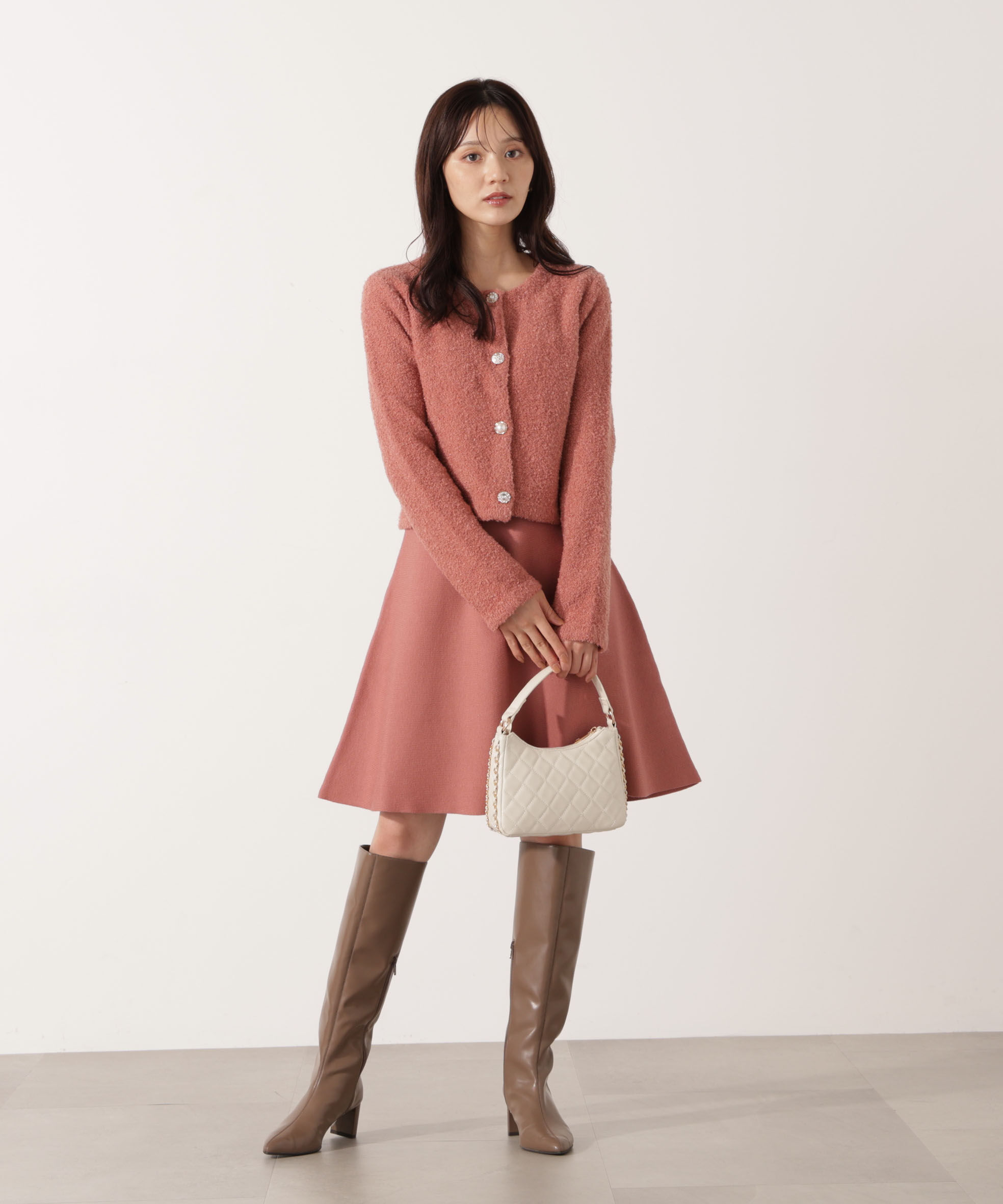 PROPORTION BODY DRESSING「《EDIT COLOGNE》ブークレカーディガン」|カーディガン|