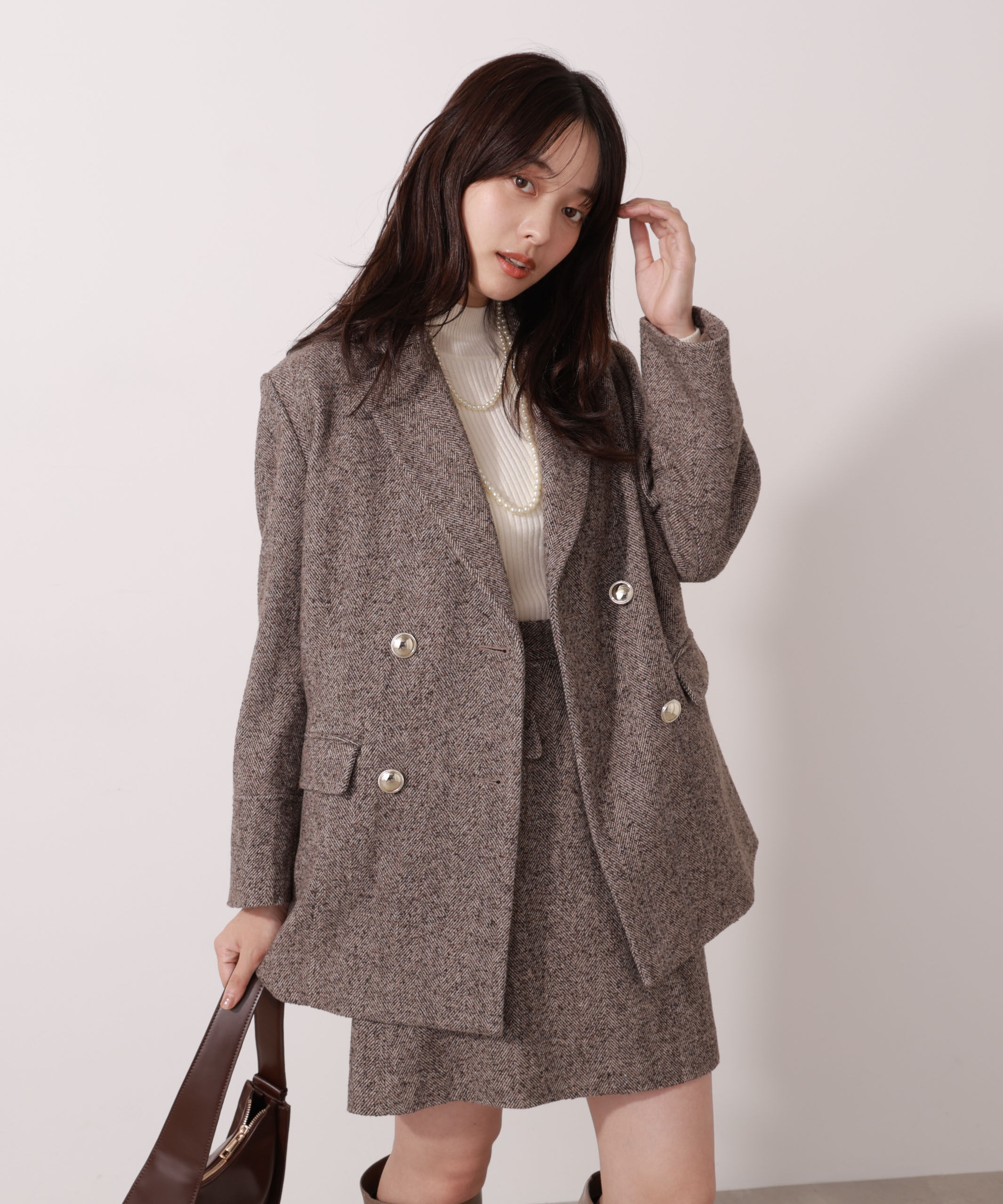 PROPORTION BODY DRESSING「ツイードミニスカート」|スカート|