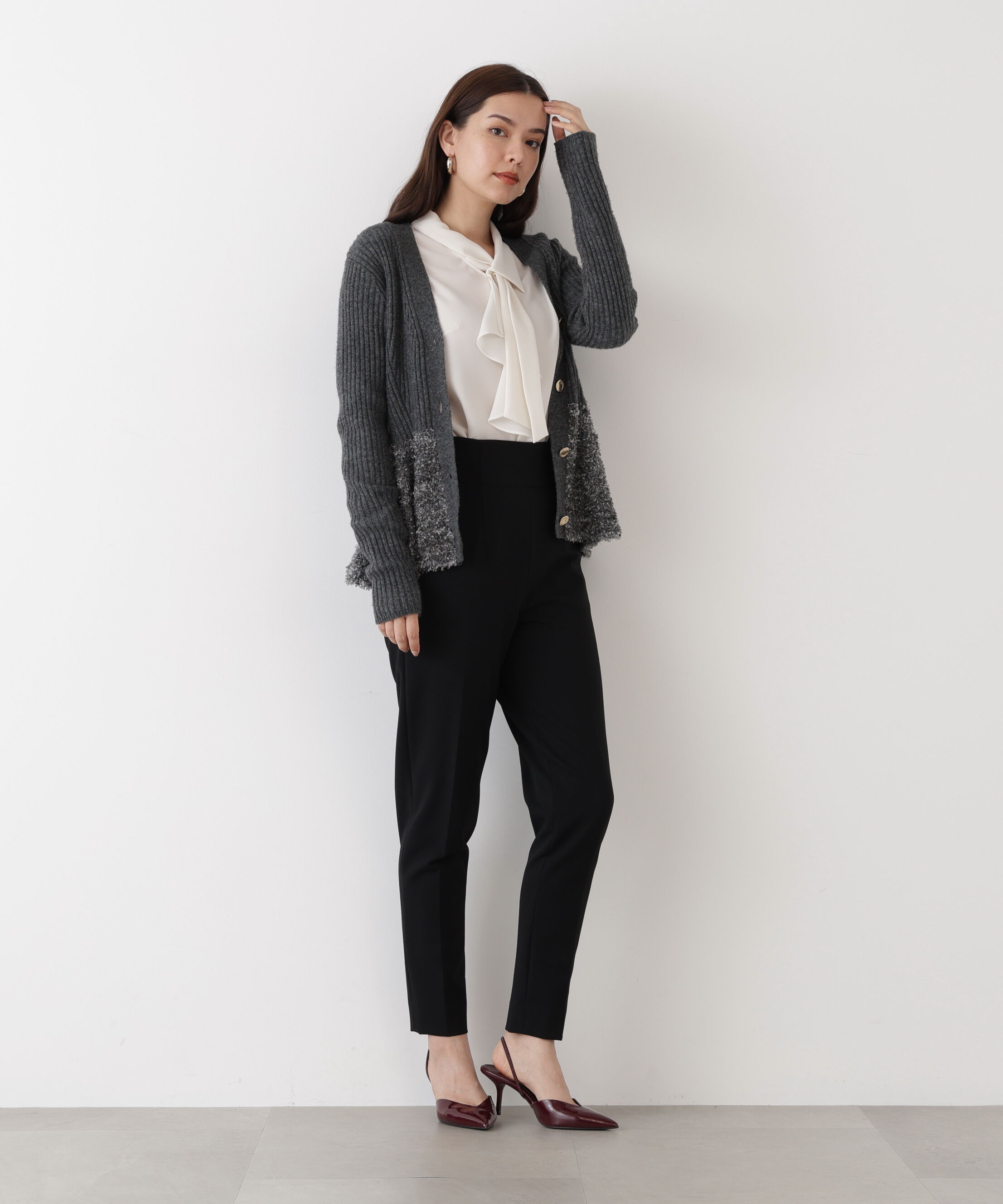  「◆ツイードコンビペプラムカーディガン」|その他|